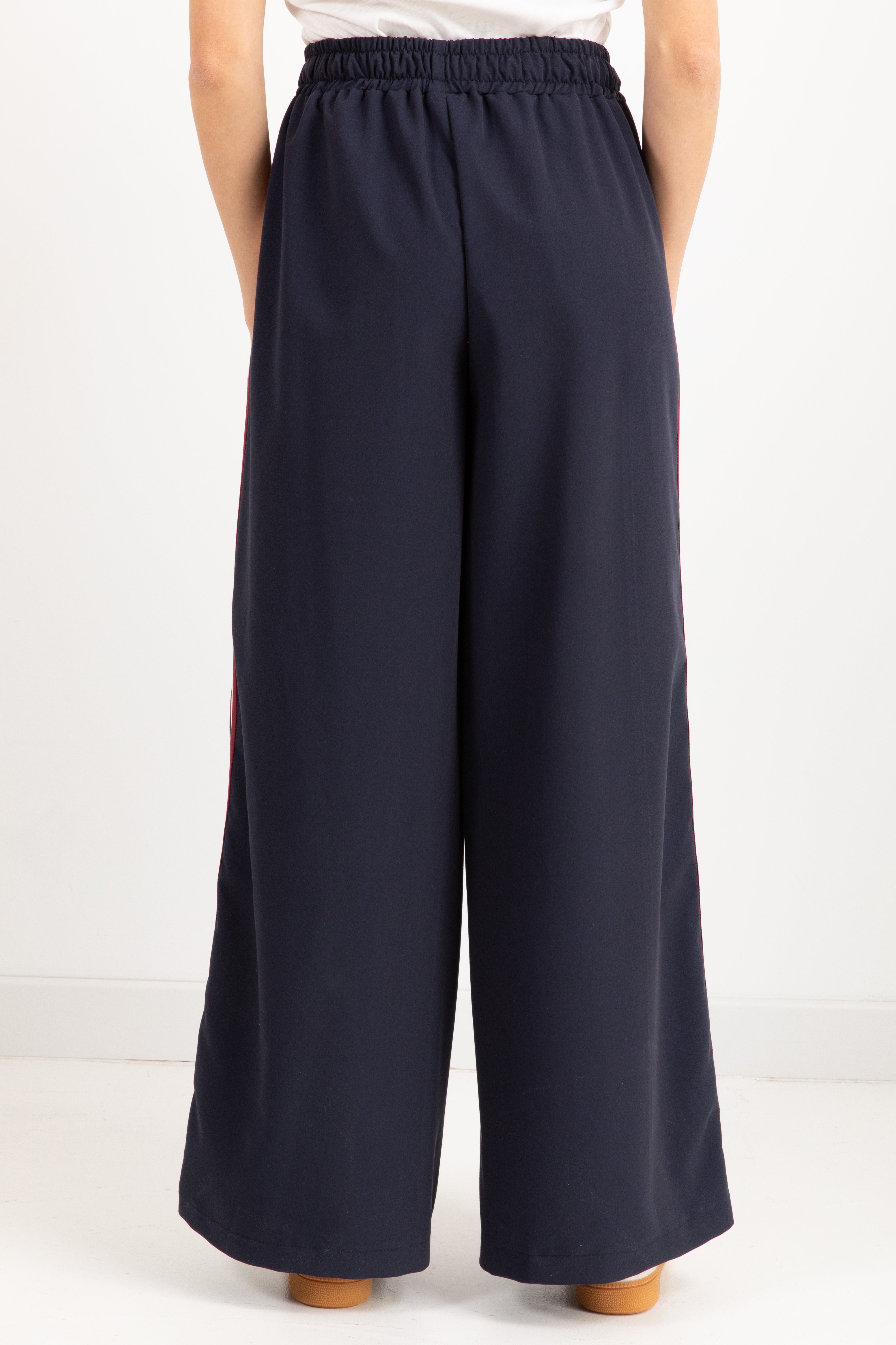 Pantalone gamba dritta con banda con riga larga ViCOLO