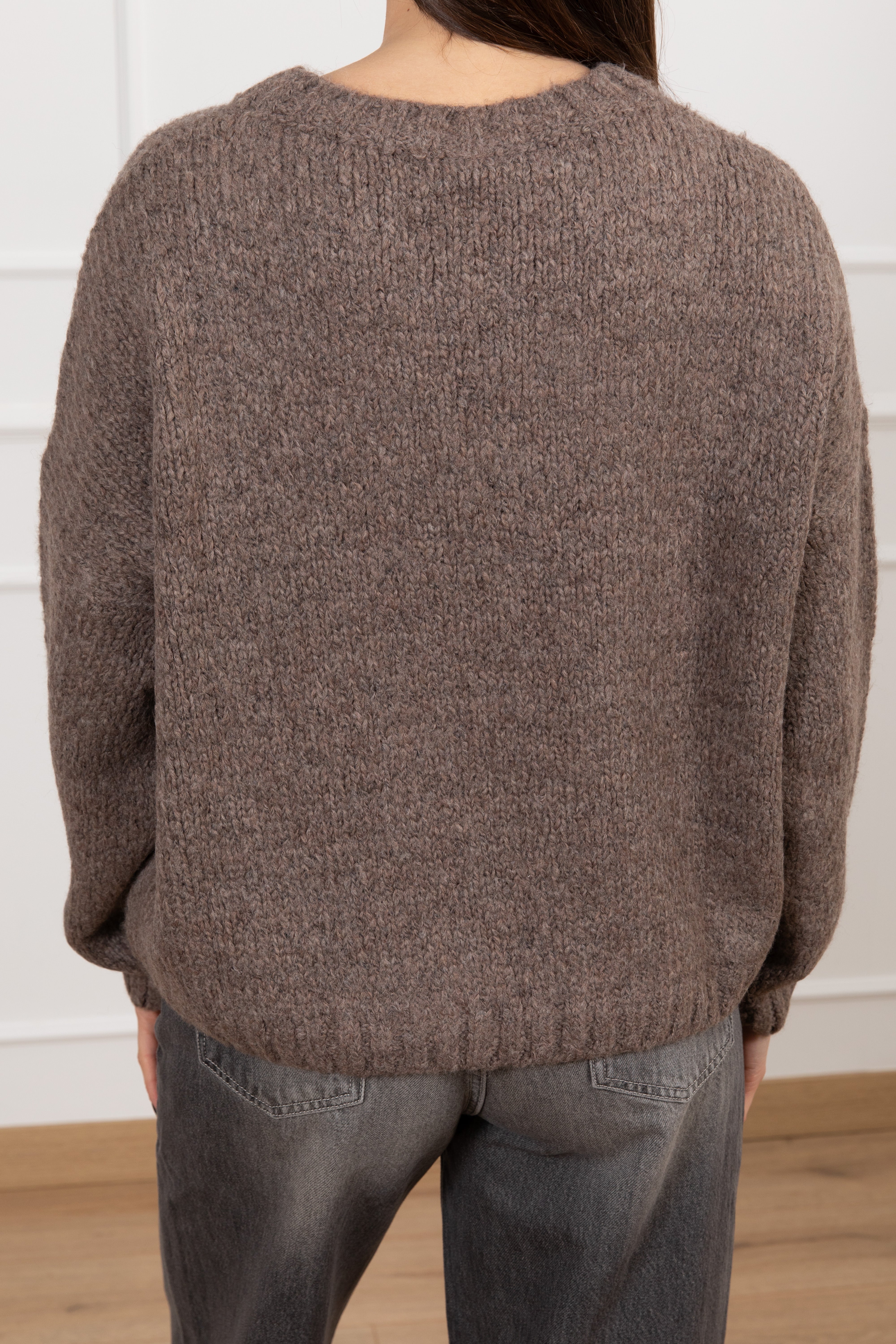 Pull girocollo in lana grossa Tensione IN