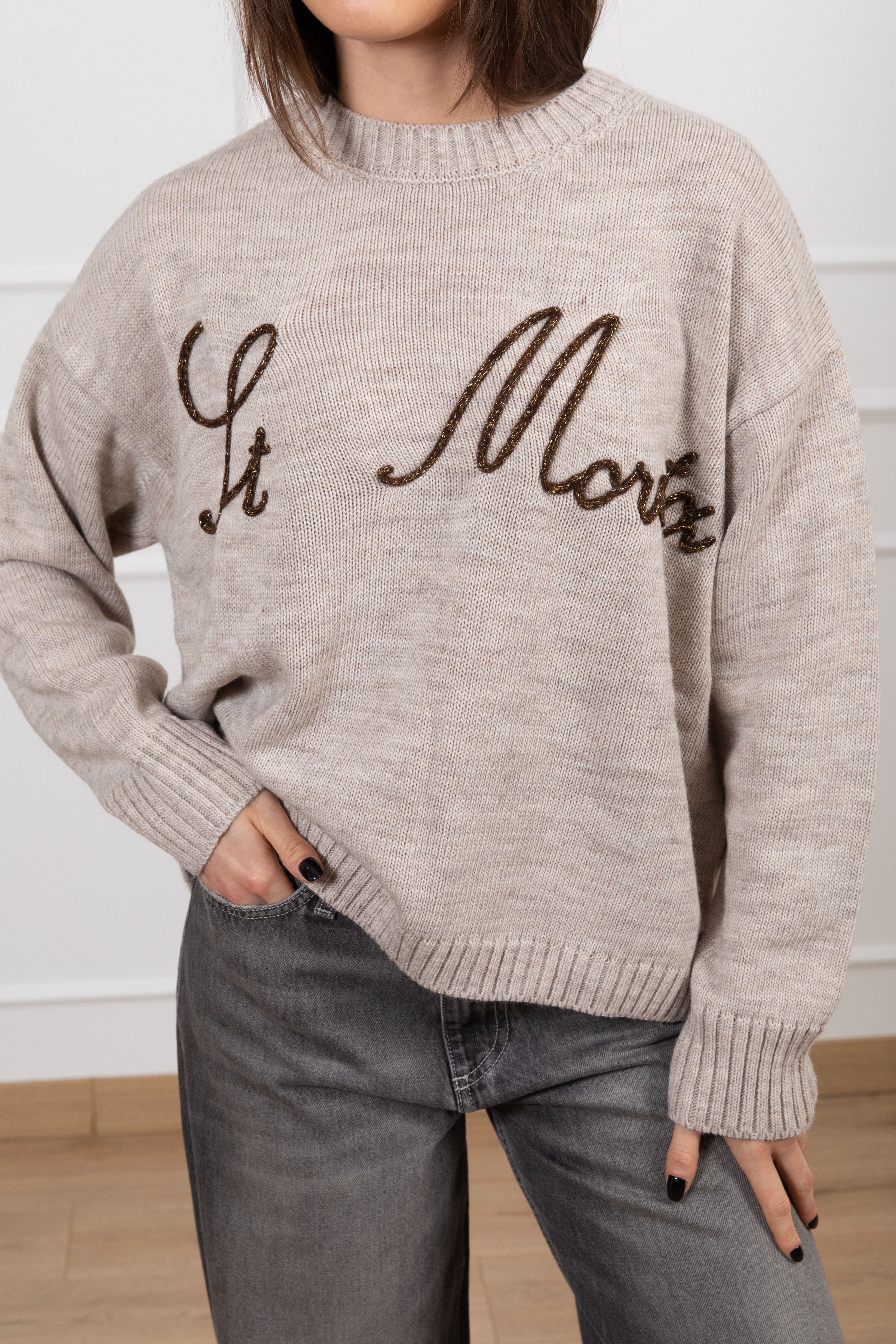 Pull "St. Moritz" tinta unita Tensione IN