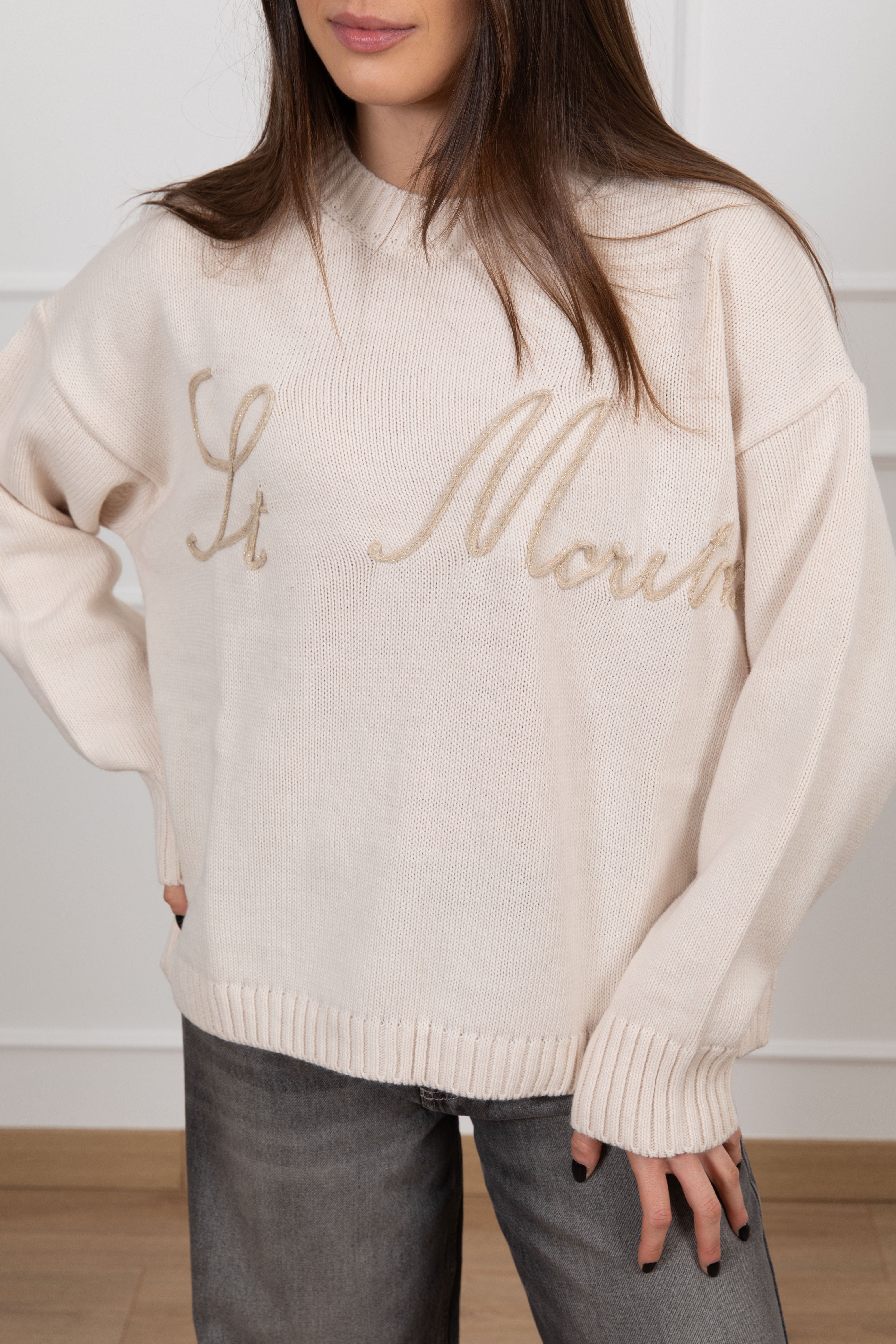 Pull "St. Moritz" tinta unita Tensione IN