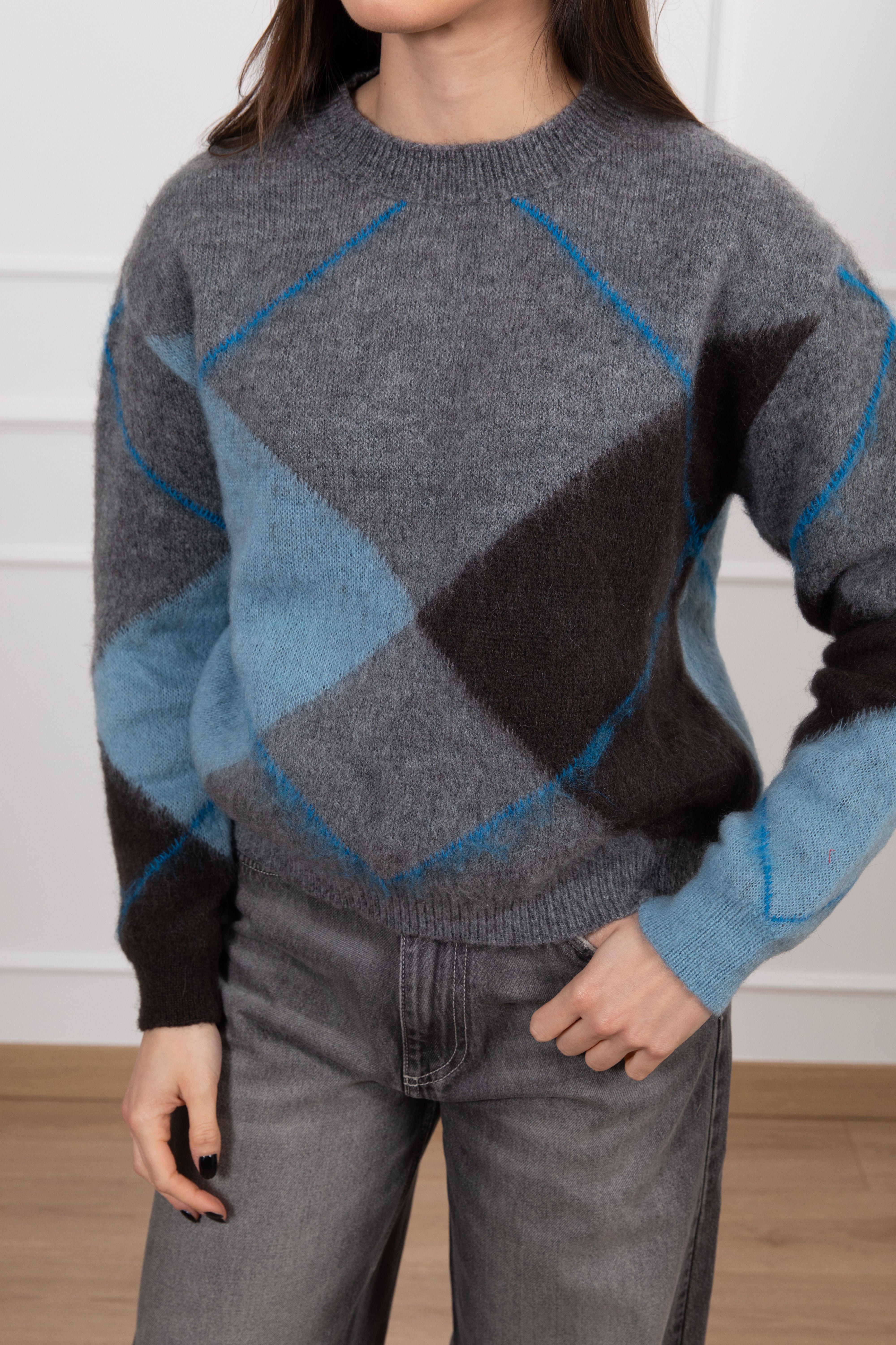 Pull maxi-rombo Tensione IN