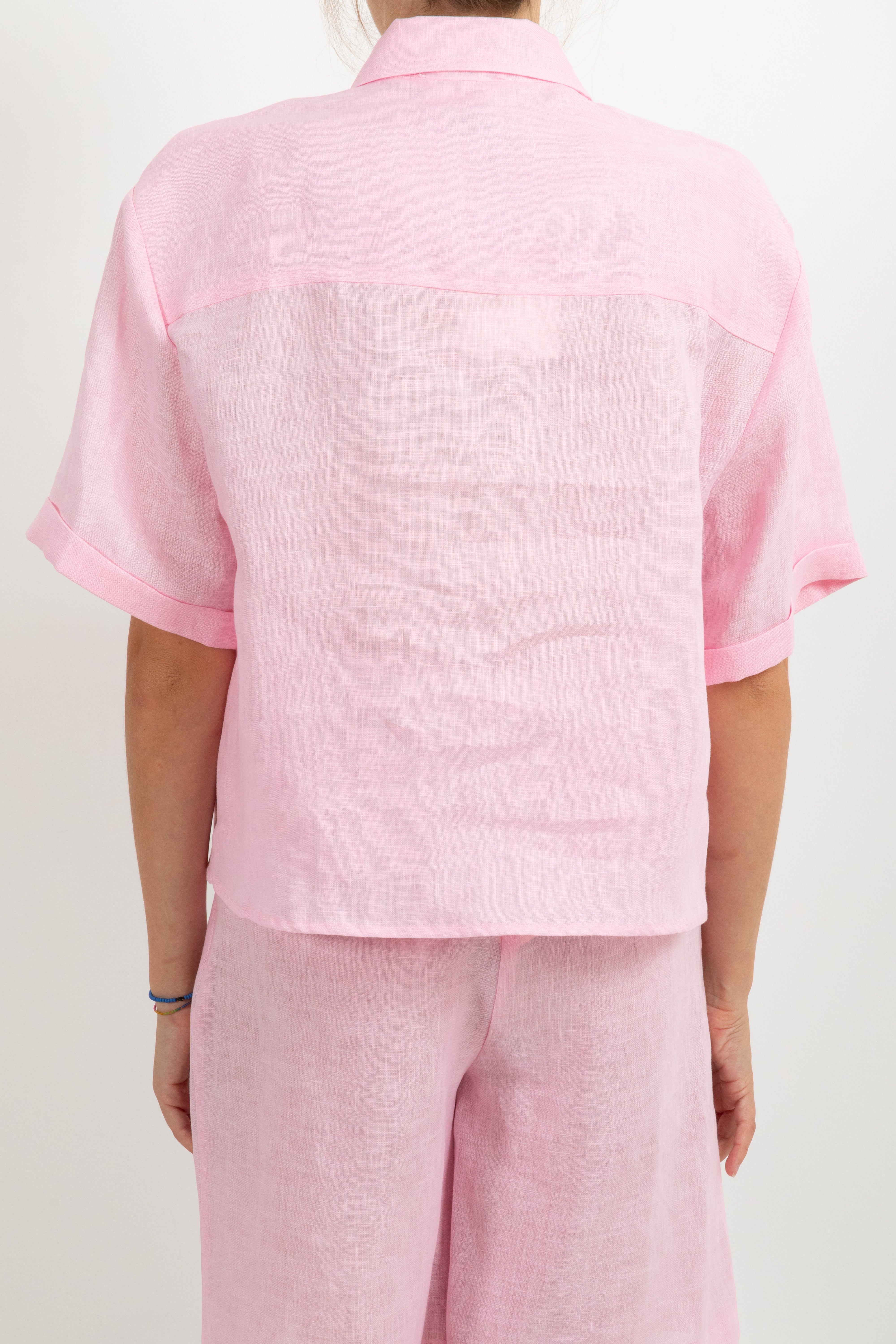 Camicia manica corta 100% lino ViCOLO