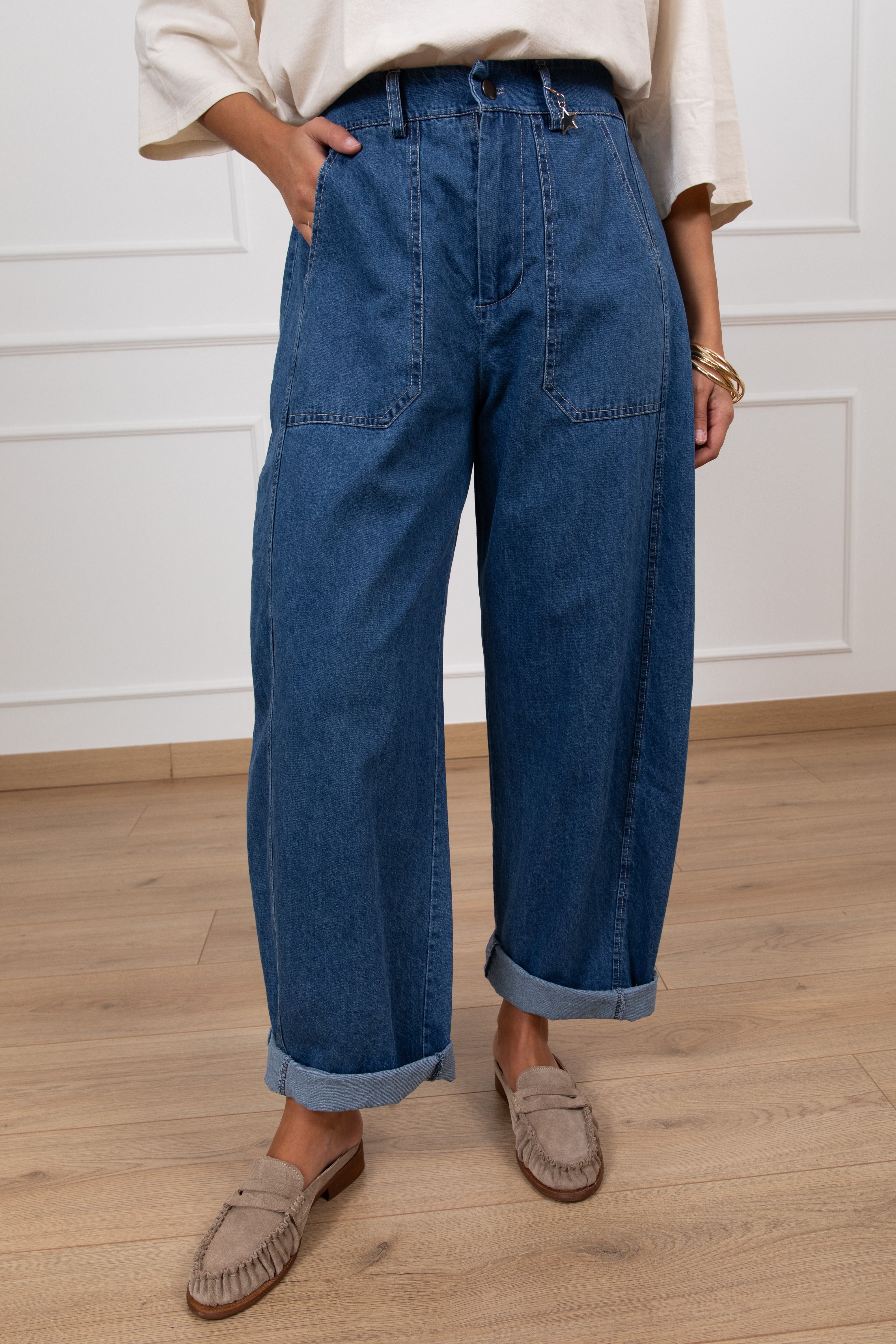 Jeans stone balloon-fit Susy Mix