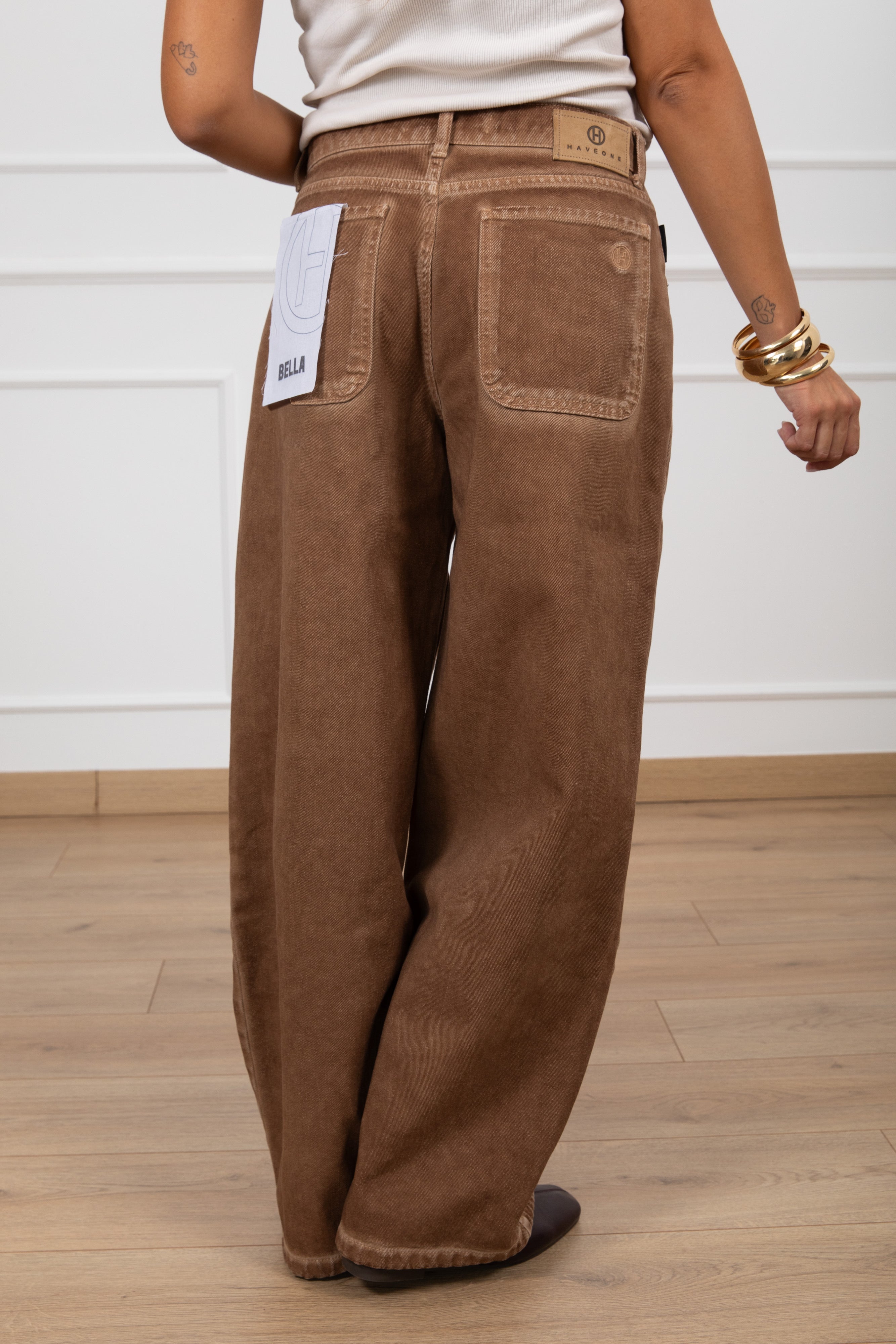 Jeans Bella color variante cammello Haveone