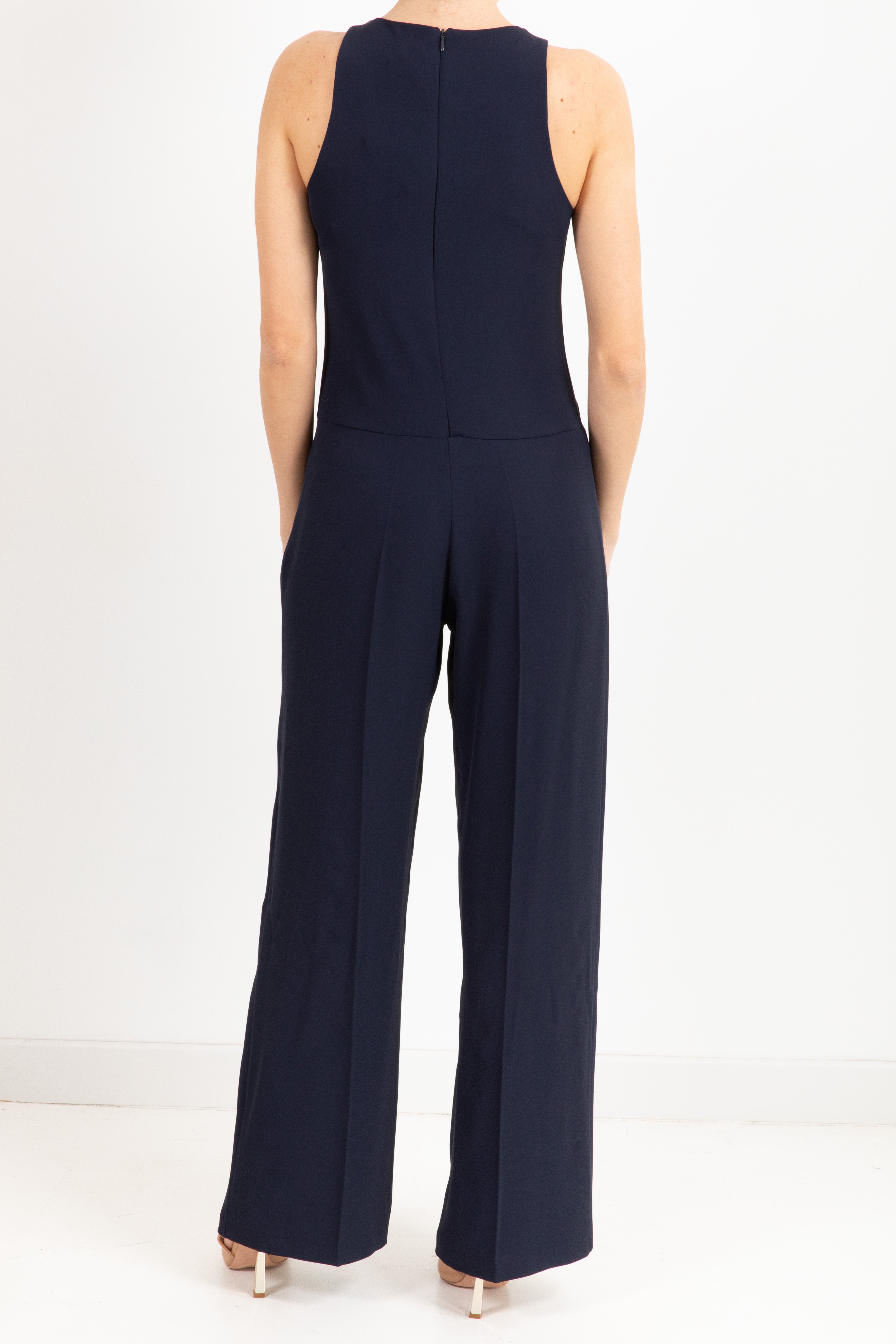 Jumpsuit smanicata tessuto fluido Susy Mix