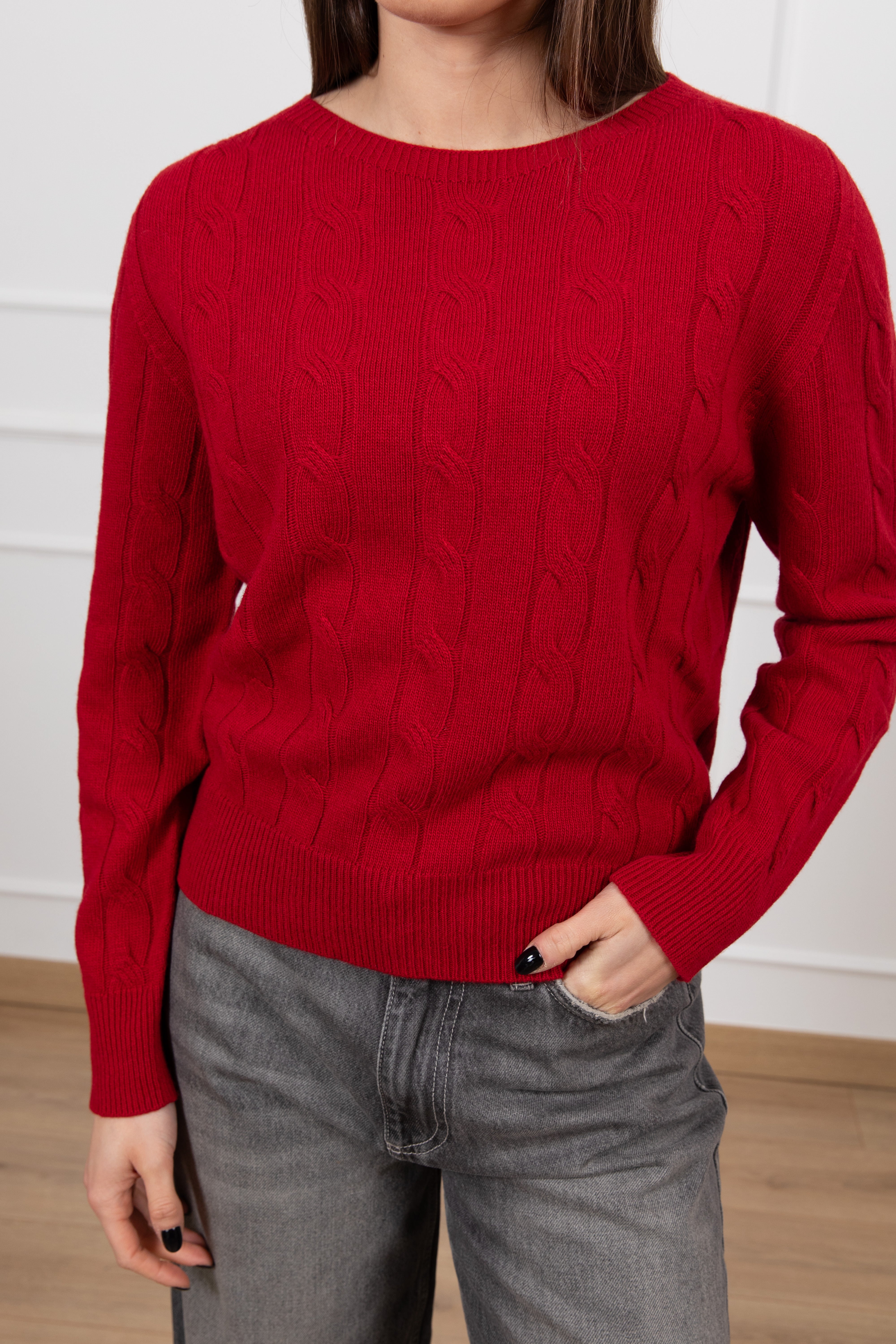 Pull treccia piatta ViCOLO