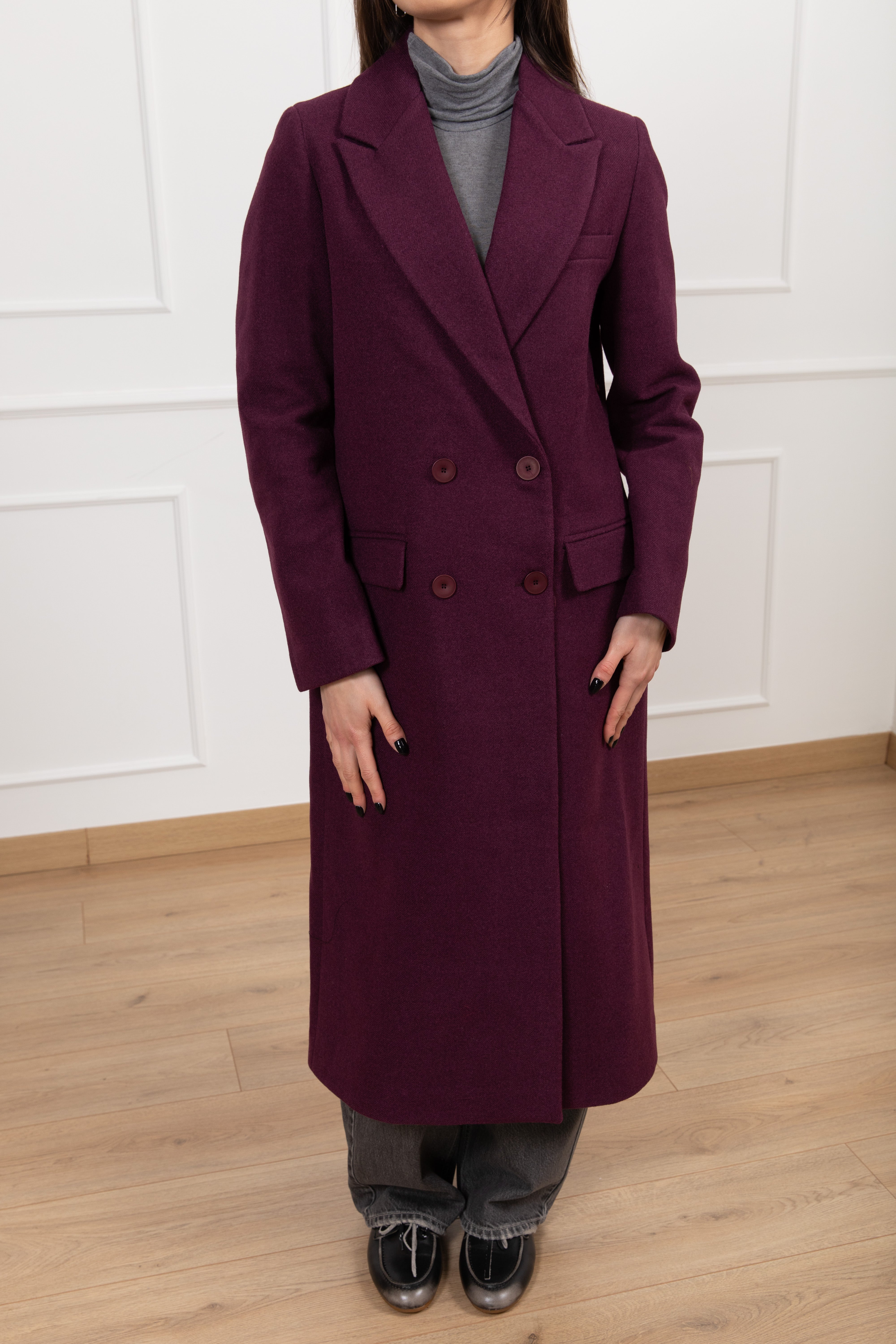 Cappotto lungo 4 bottoni ViCOLO