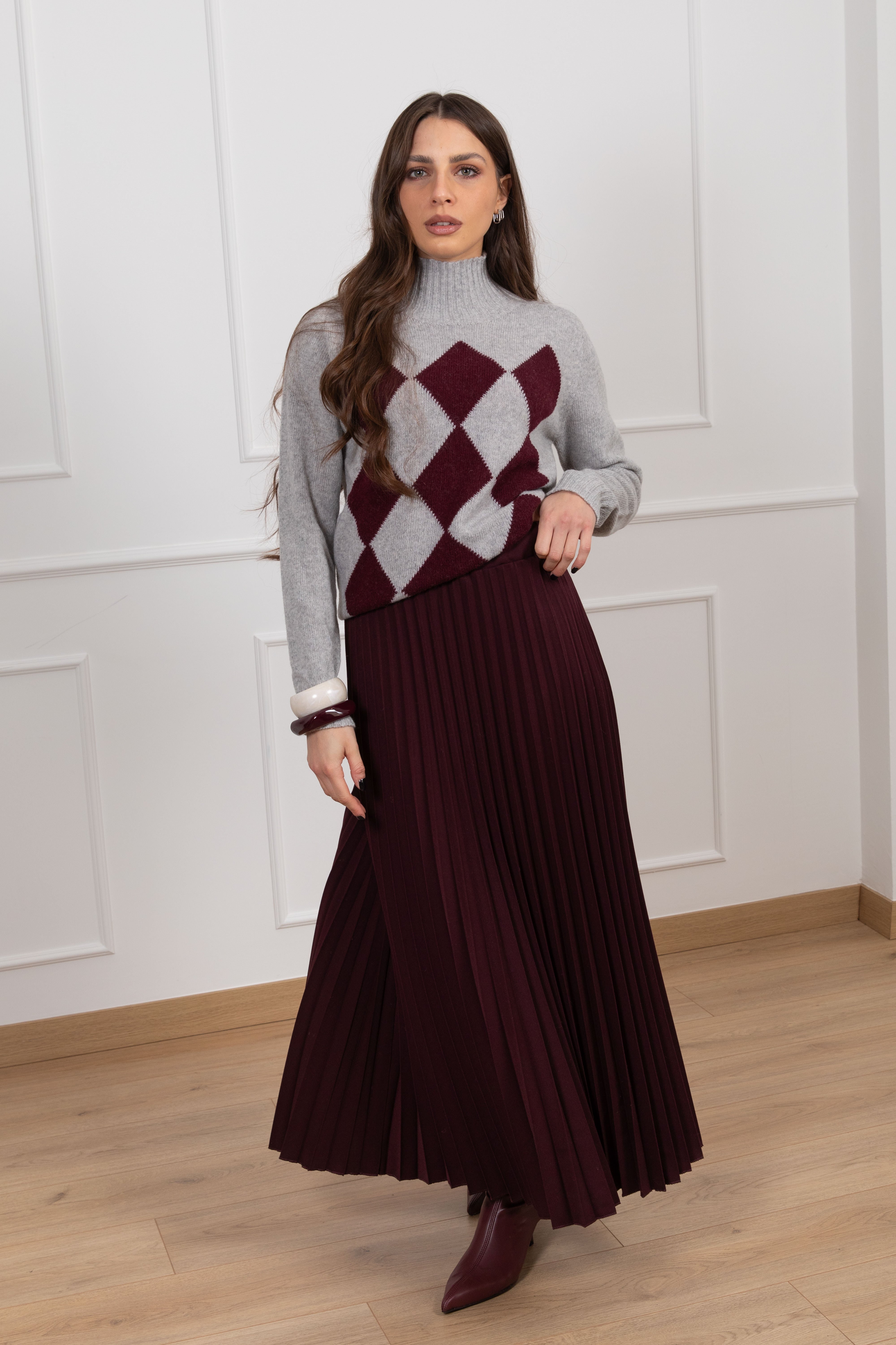 Gonna lunga plissettata Susy Mix