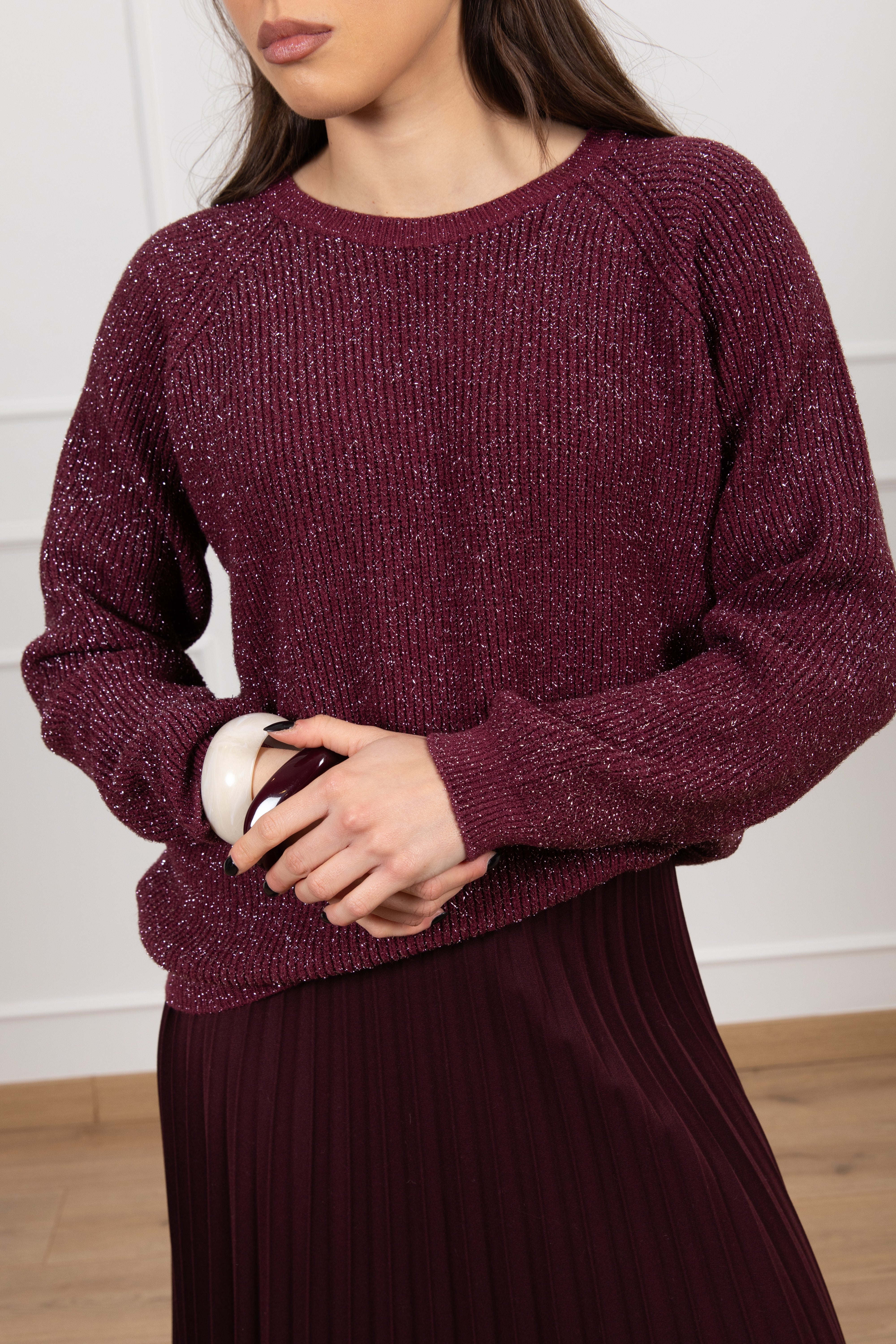 Pull girocollo in lurex Susy Mix