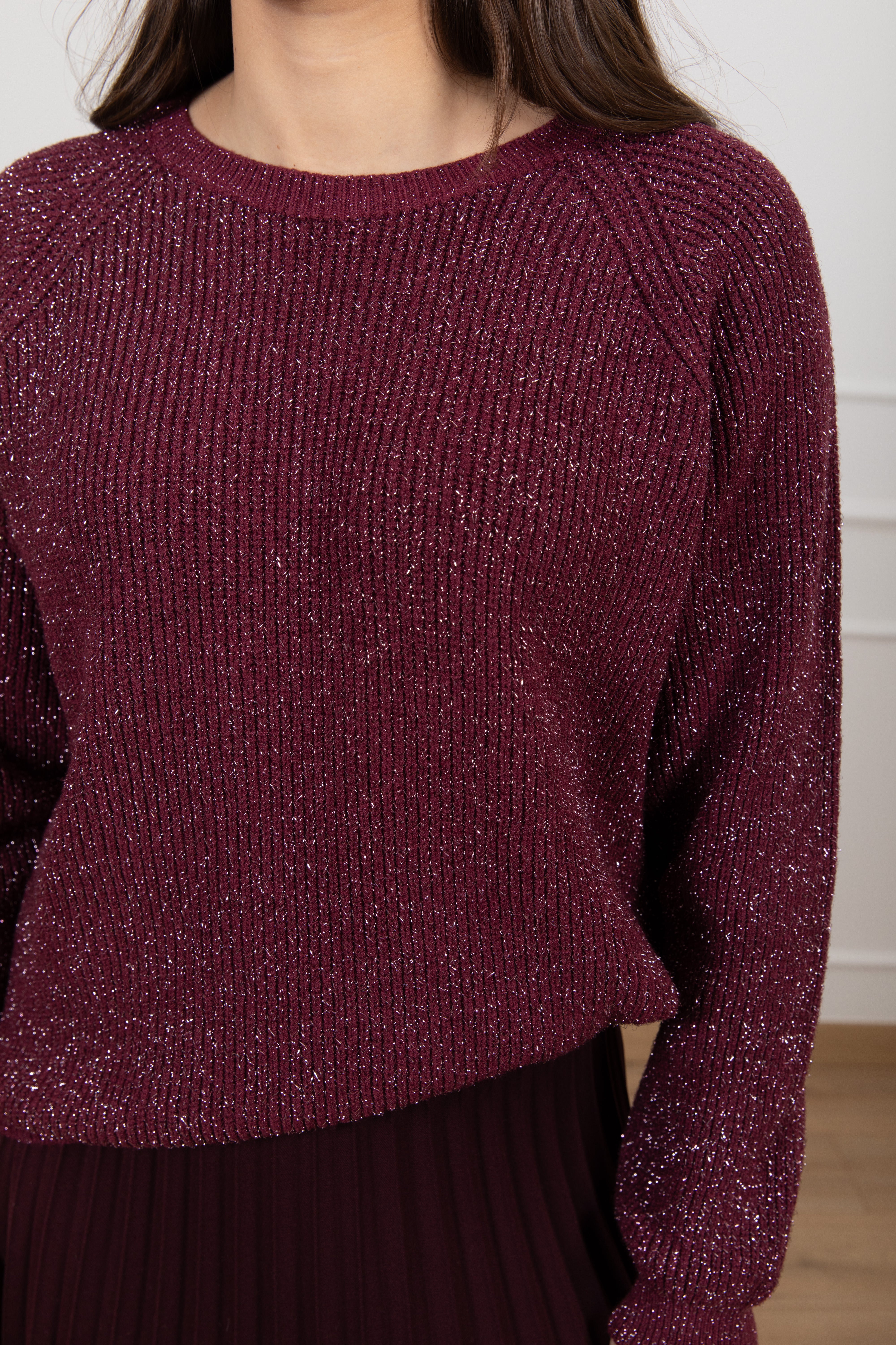 Pull girocollo in lurex Susy Mix