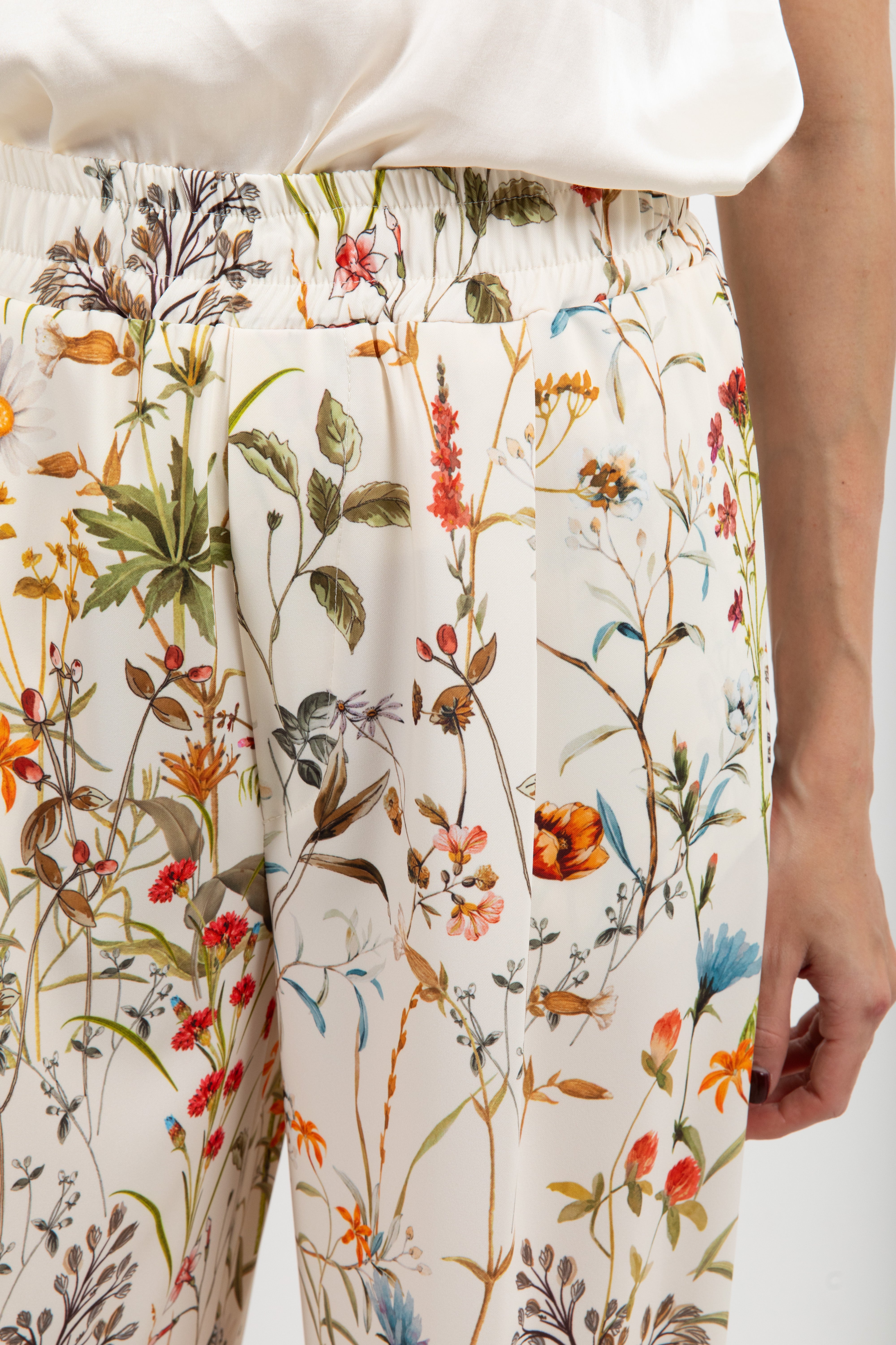 Pantalone con elastico fantasia erbolario ViCOLO