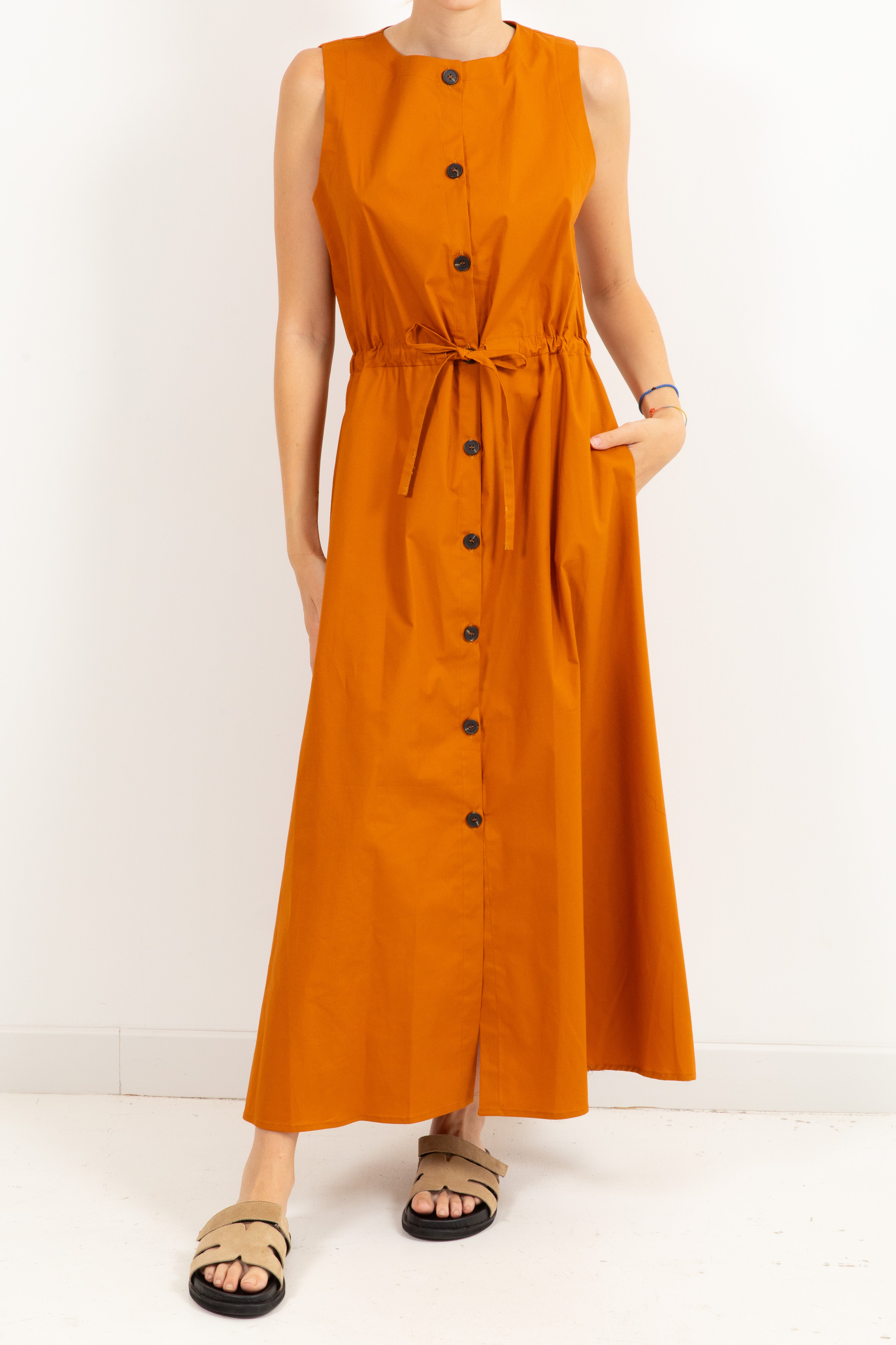 Chemisier in cotone con coulisse Tensione IN