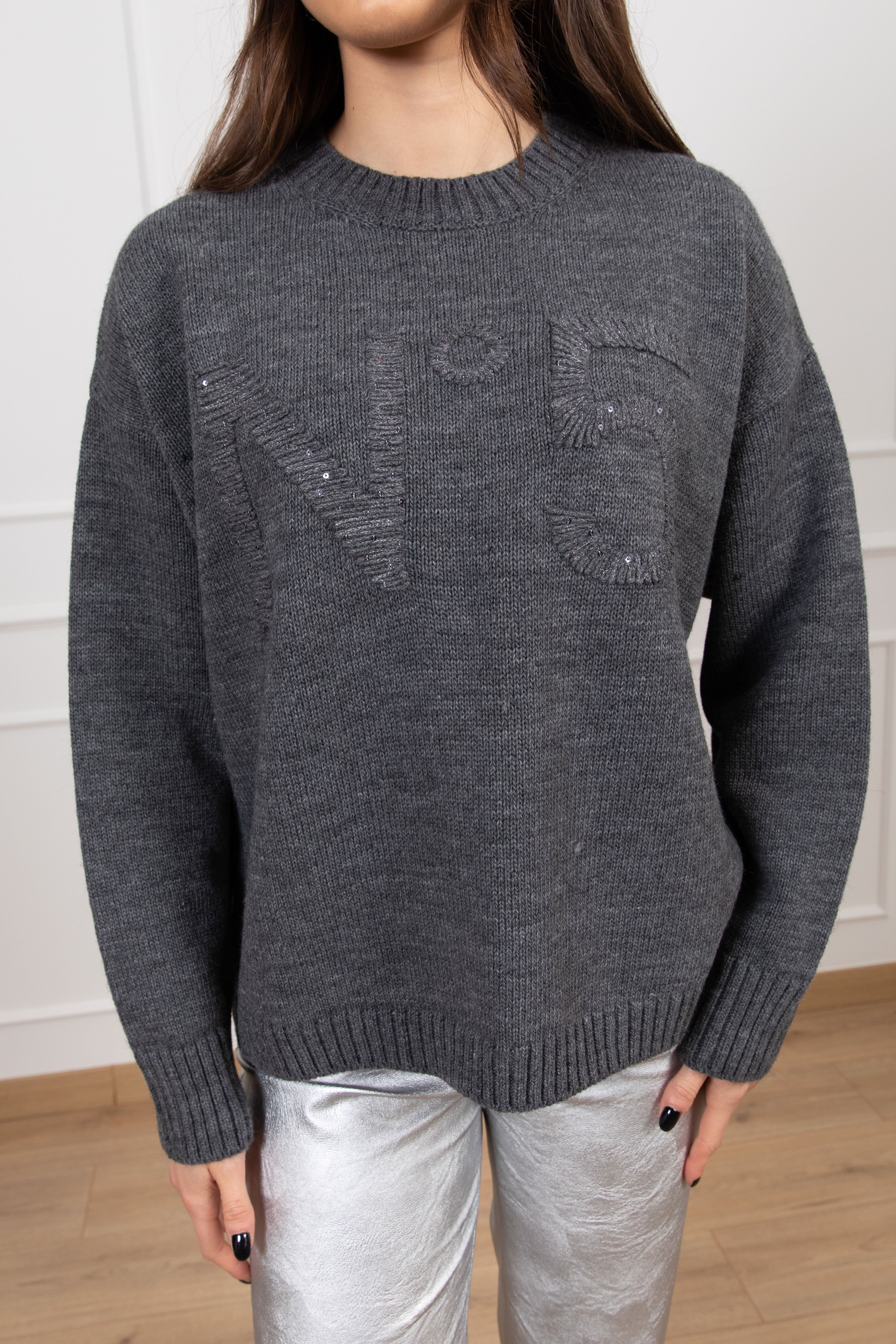 Pull "N 5" con paillettes Tensione IN
