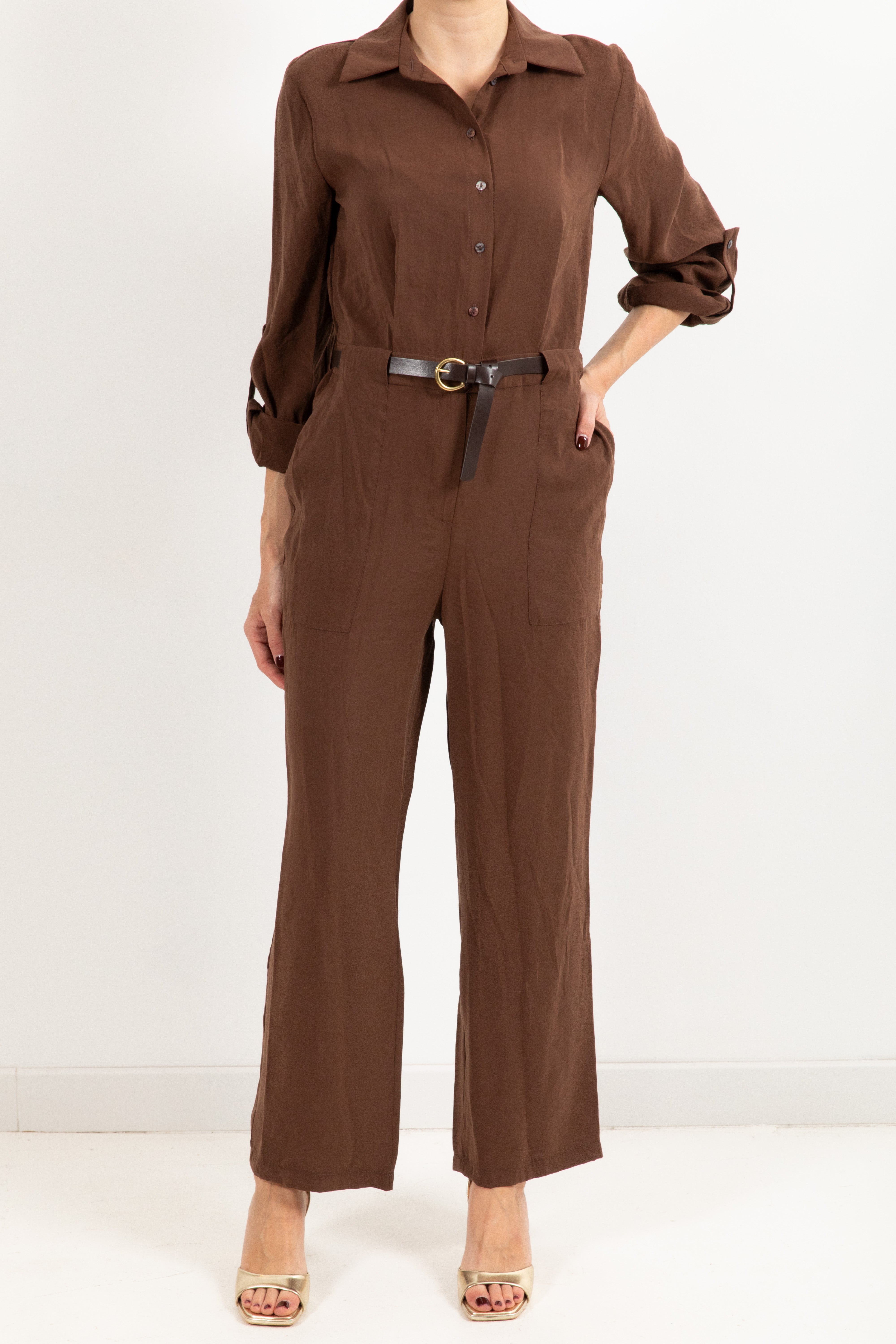 Jumpsuit in modal con cintura Susy Mix
