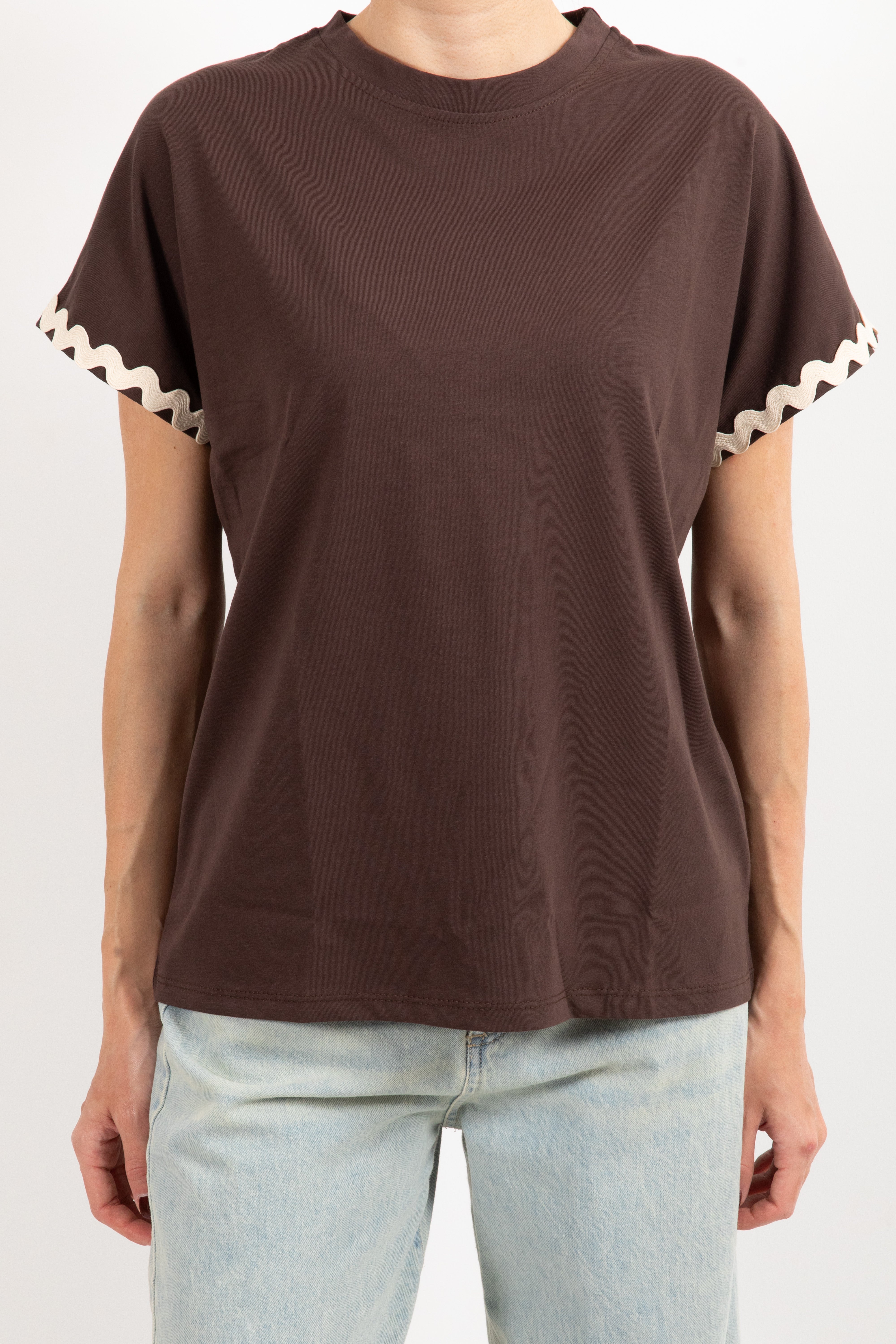 T-shirt con passamaneria onda Susy Mix