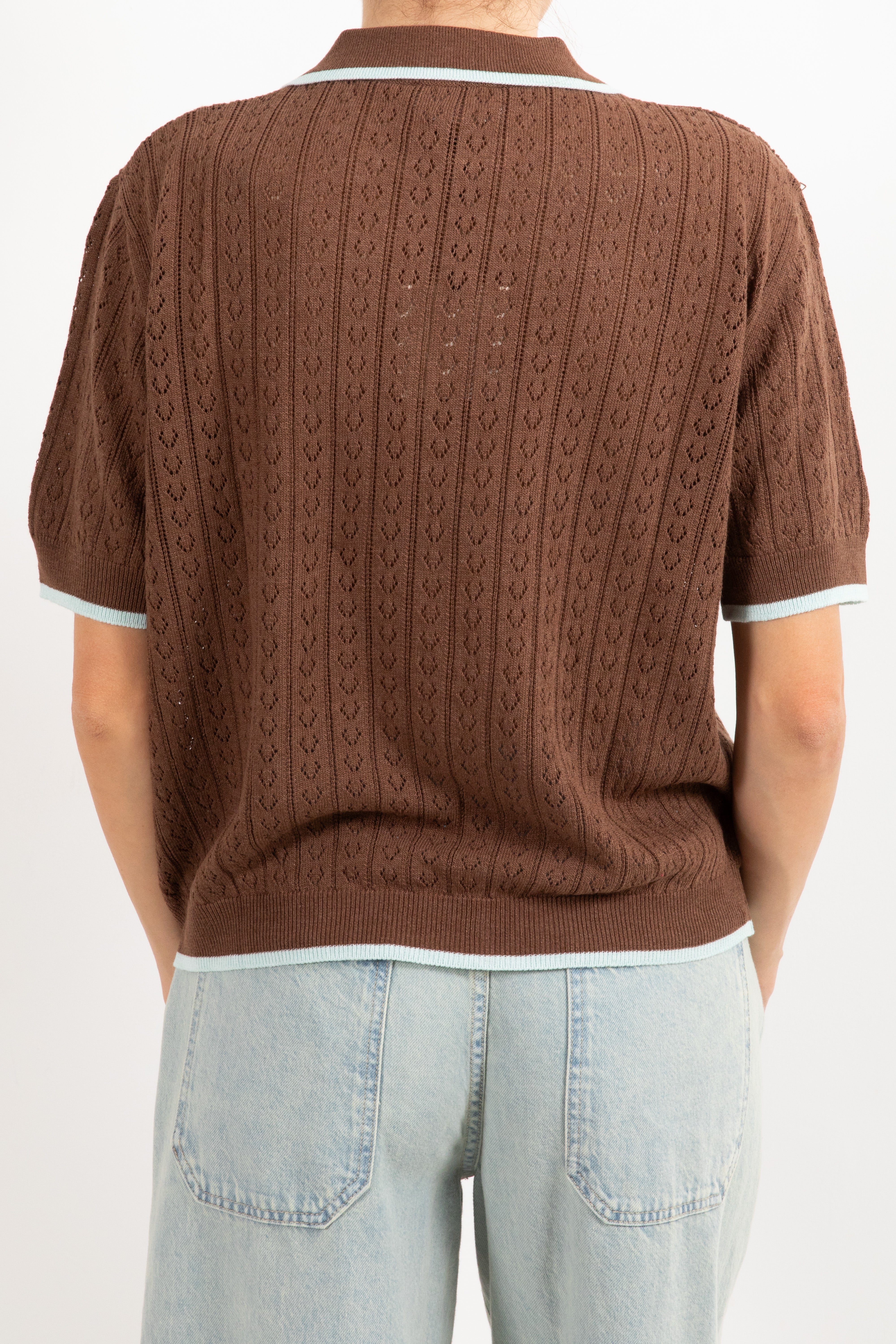 Polo in maglia crochet ViCOLO