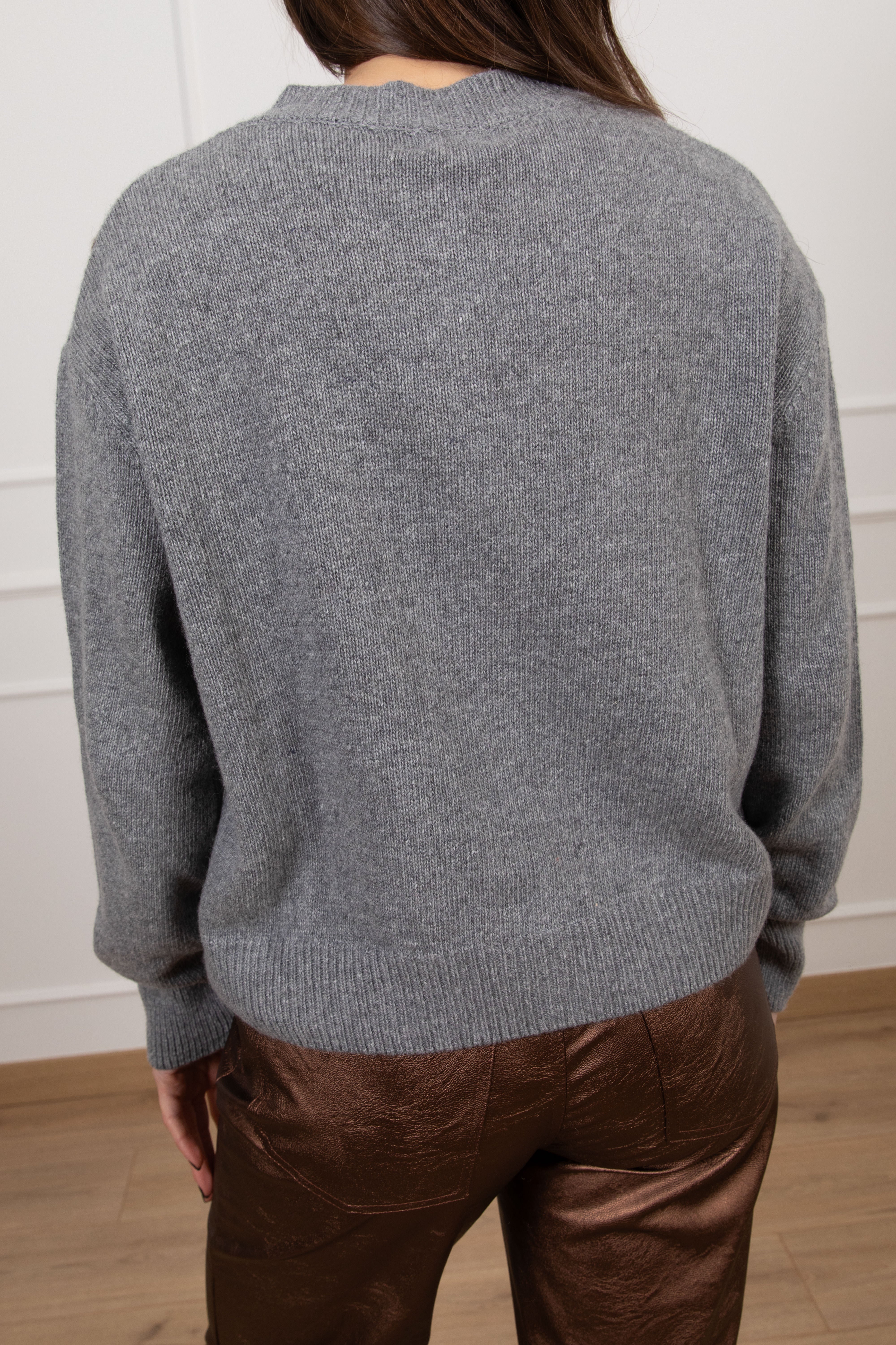 Cardigan lana e cashmere con motivo rombi Susy Mix