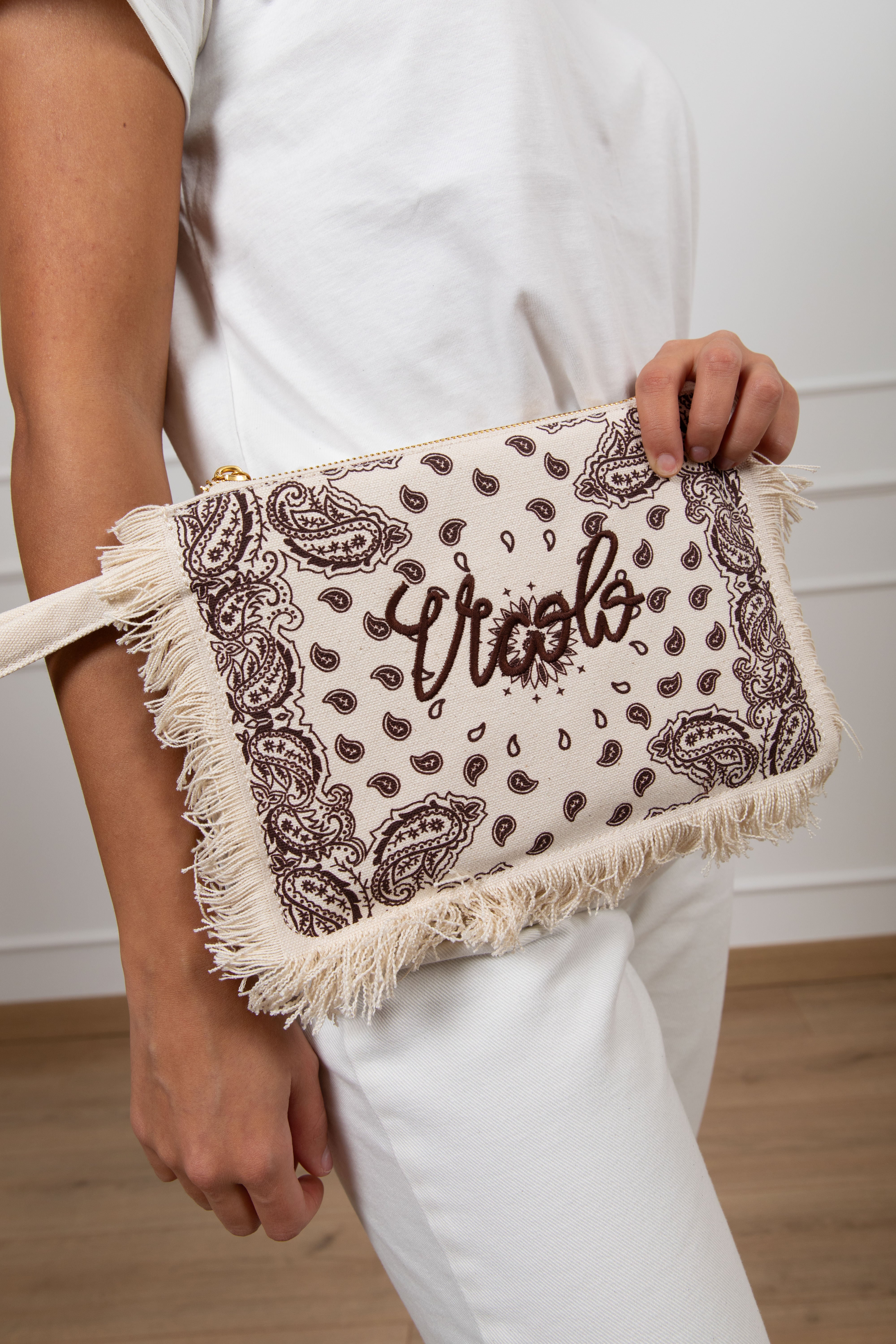 Pochette fantasia bandana con frange ViCOLO