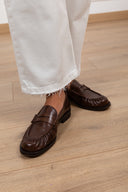 Mocassino in pelle con arricciatura Divine Follie
