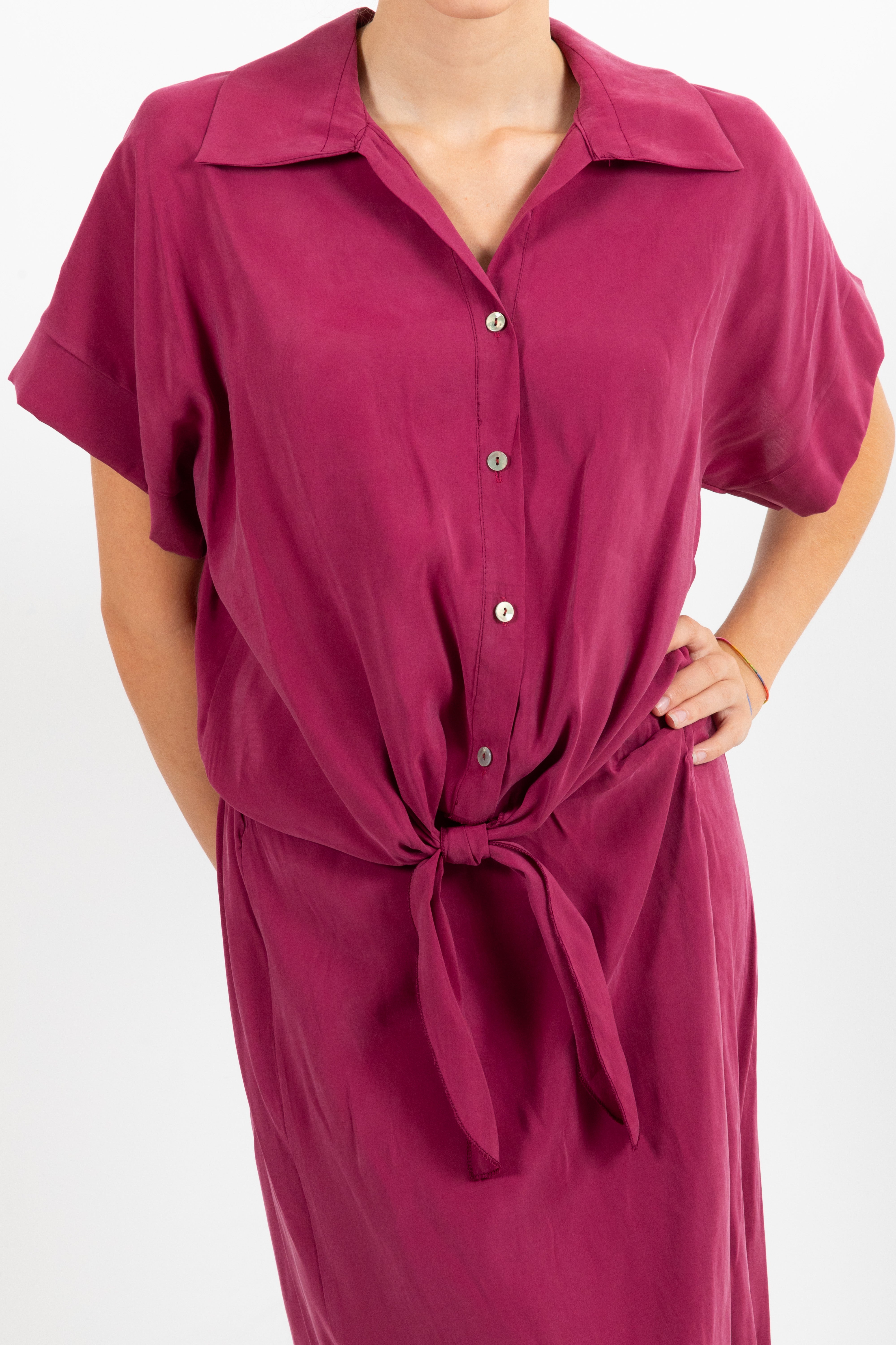 Camicia in modal con nodo Susy Mix