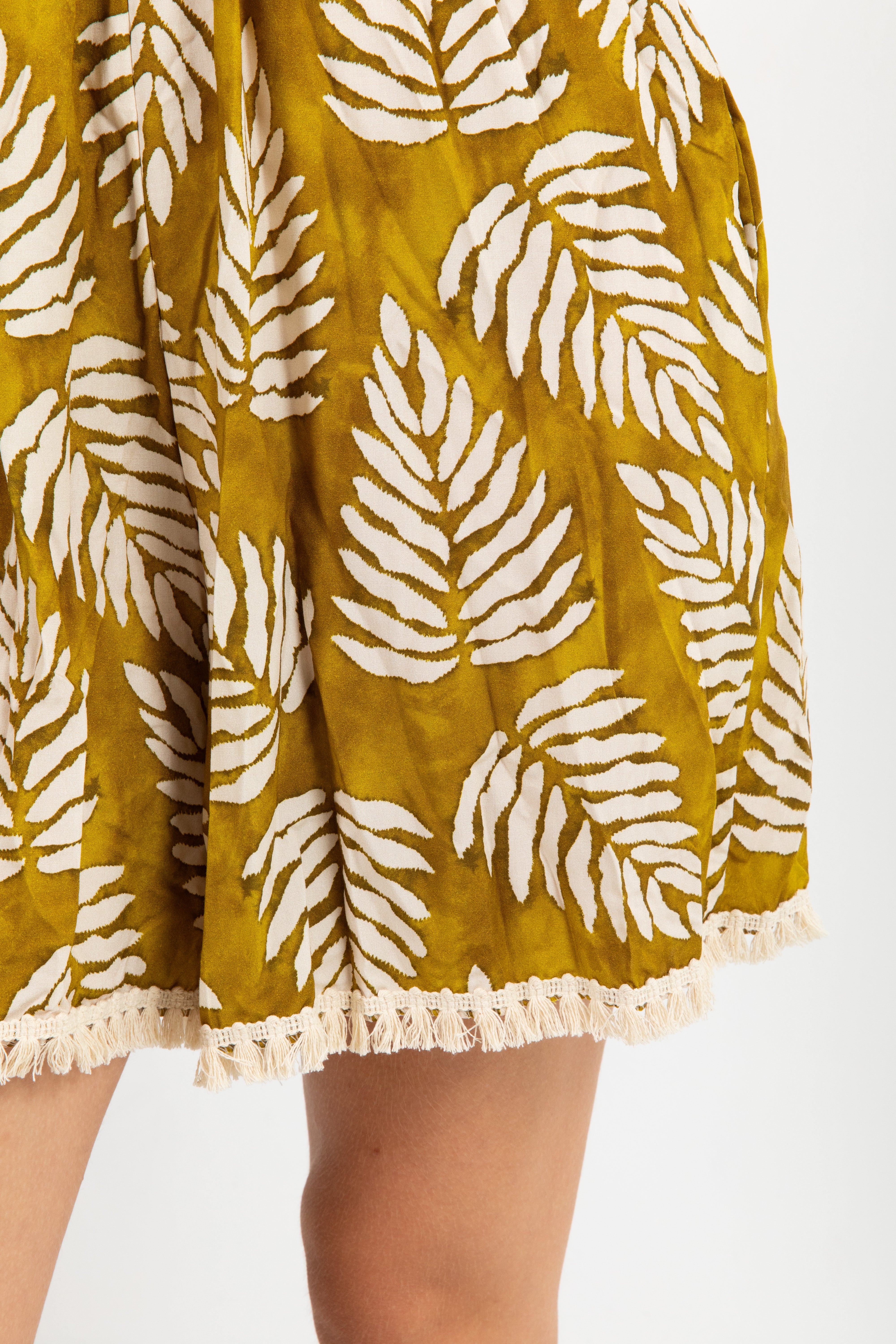 Jumpsuit corta fantasia foliage con nappine Susy Mix