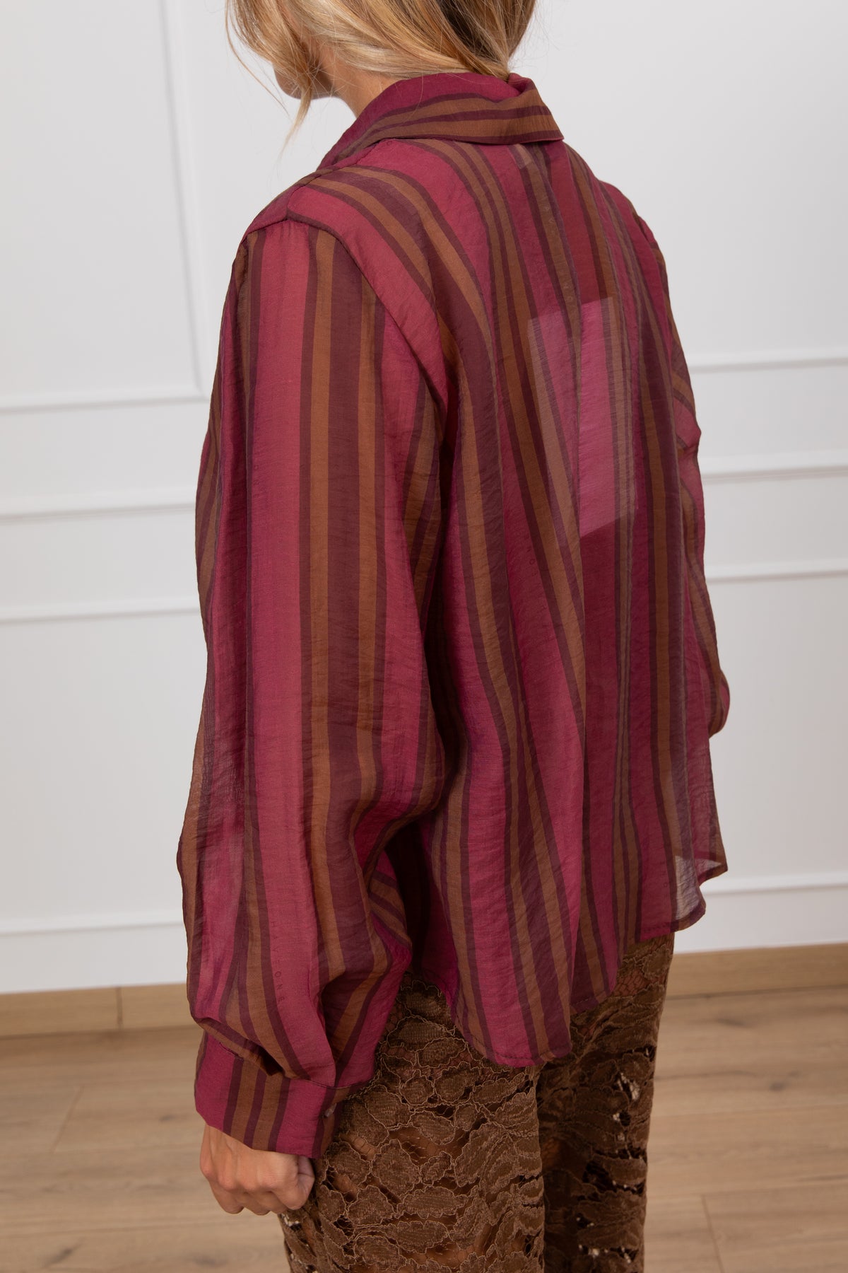 Camicia a righe in lyocell Haveone