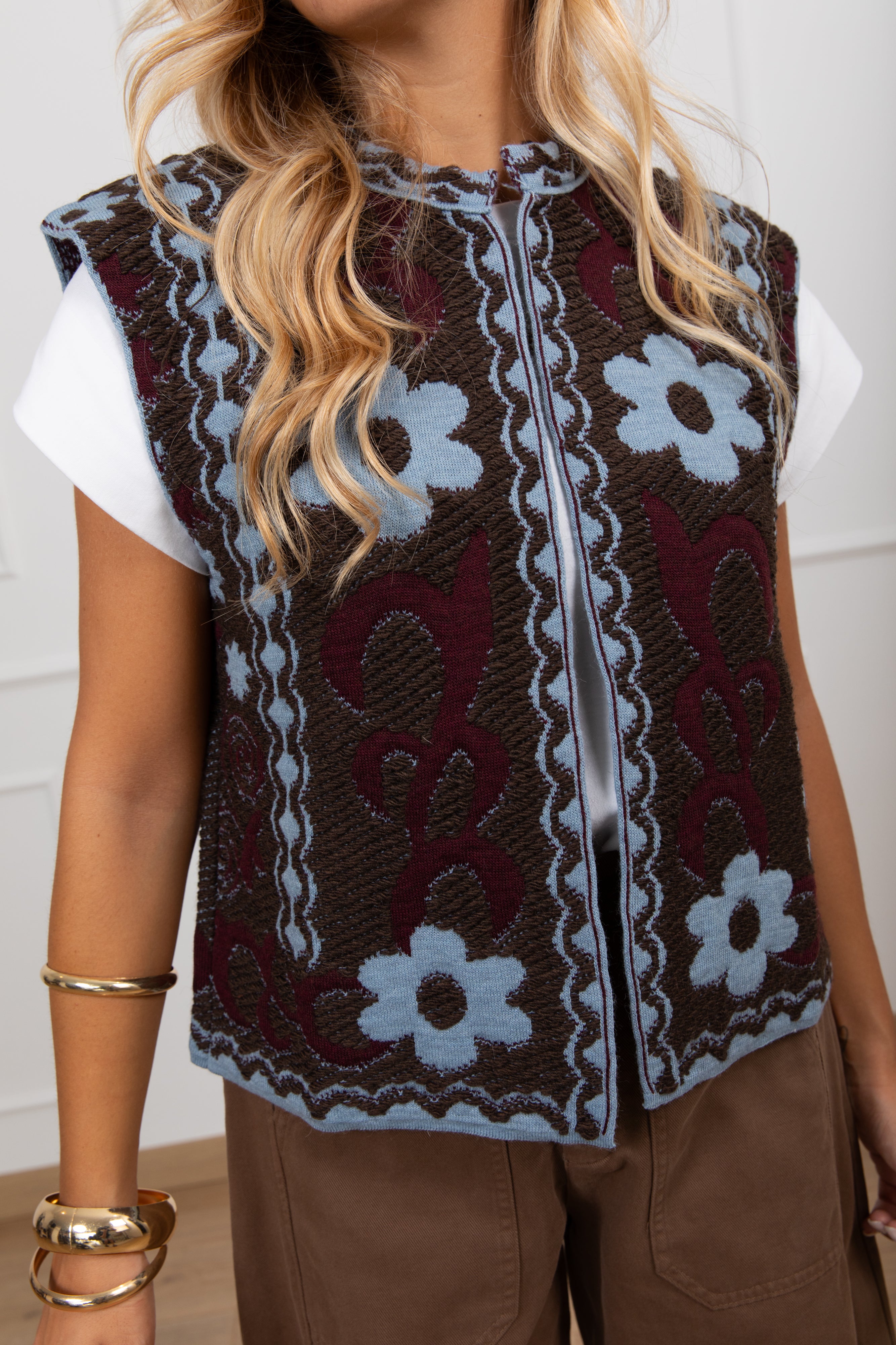 Gilet fantasia fiori Tensione IN