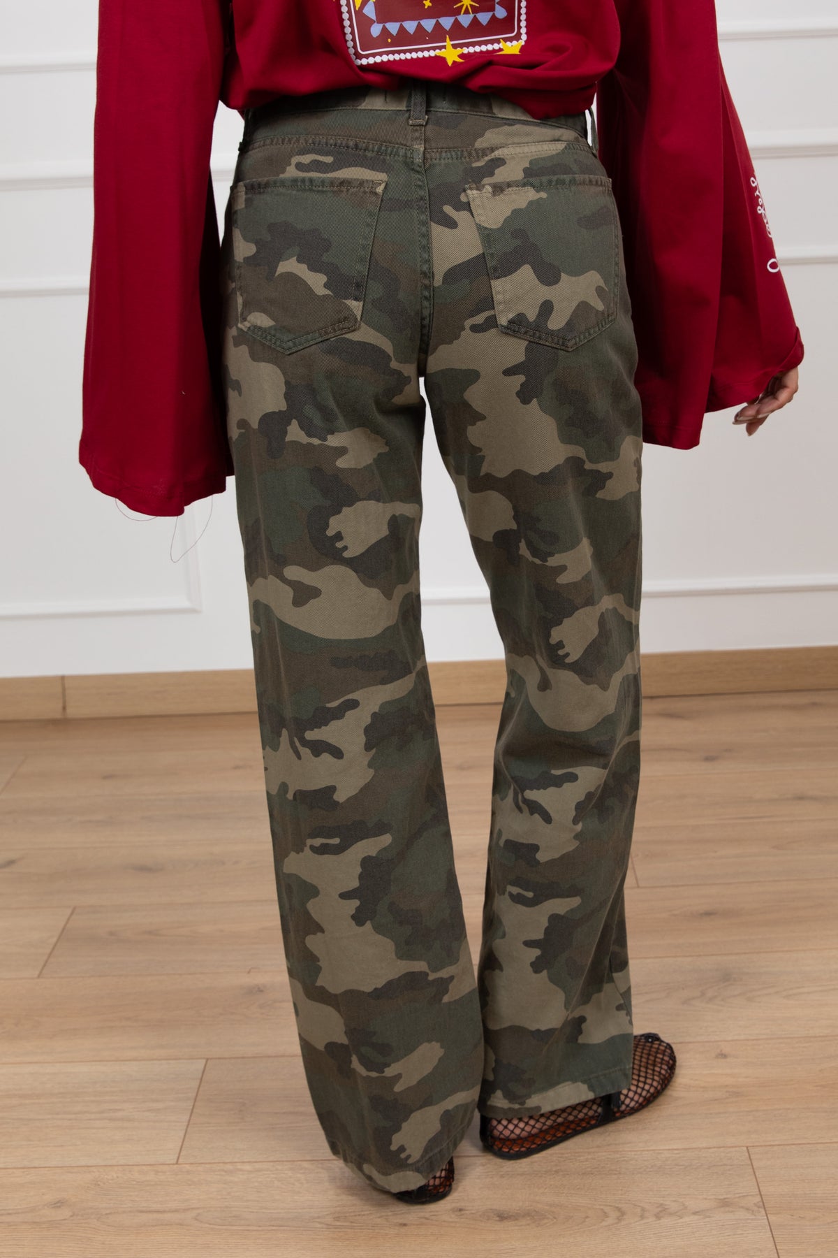 Jeans camouflage gamba dritta ViCOLO