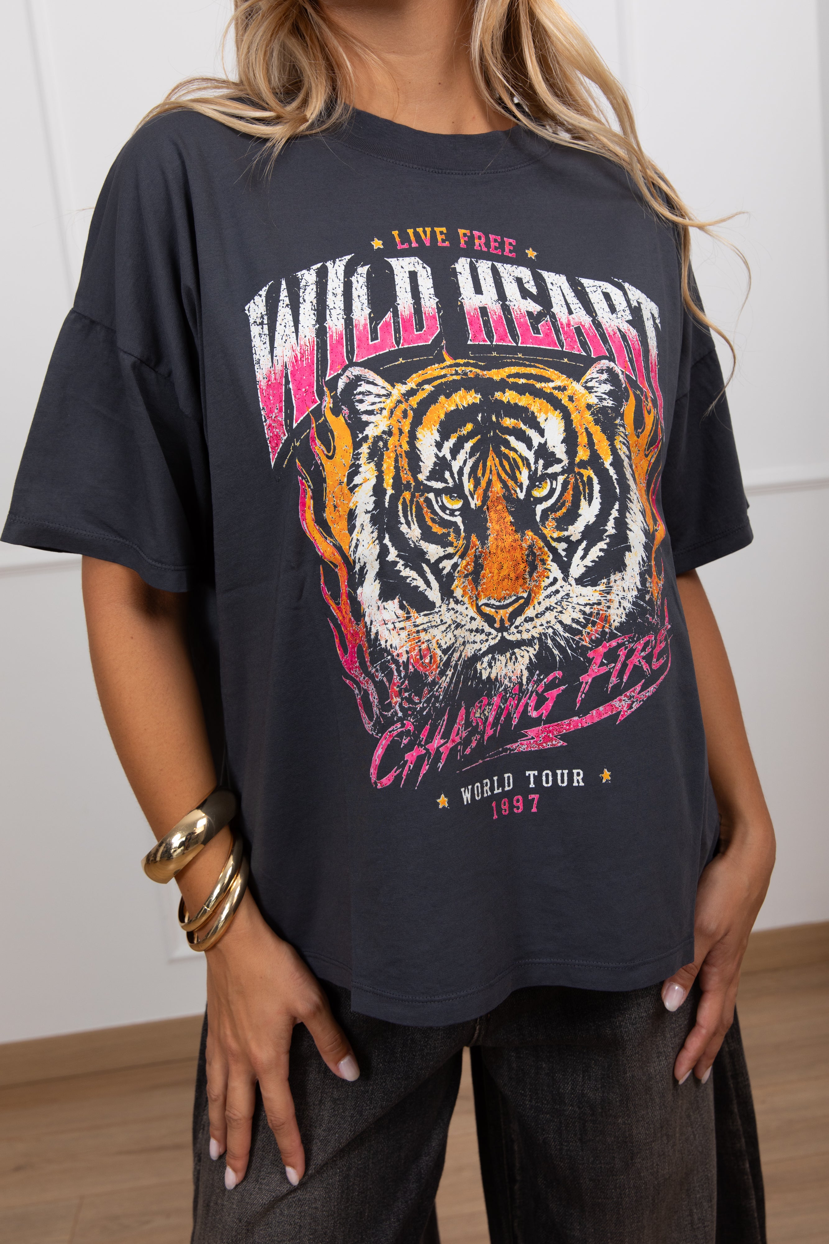 T-shirt "Wild earth" variante piombo ViCOLO