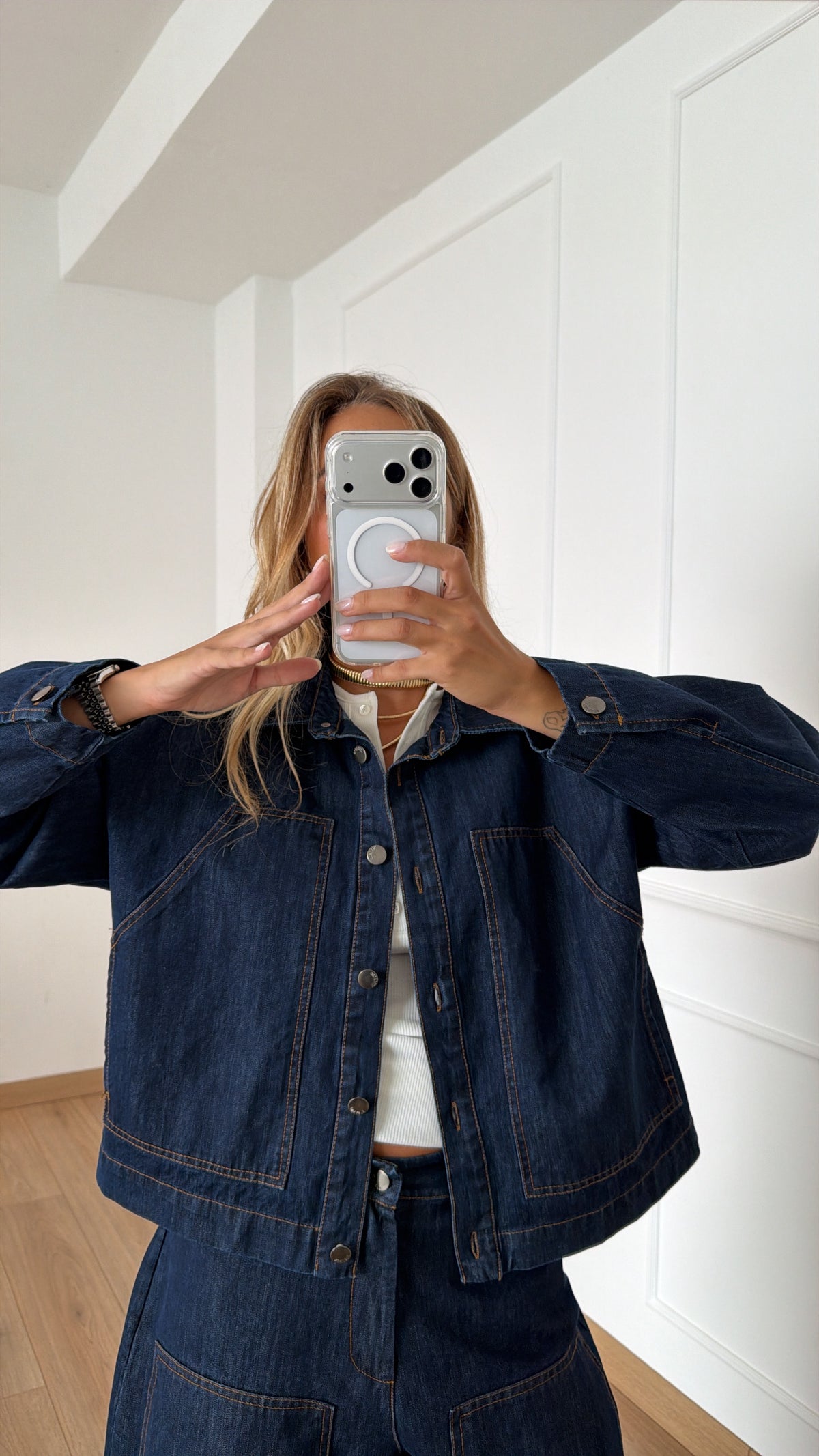 Giacca-camicia jeans Susy Mix