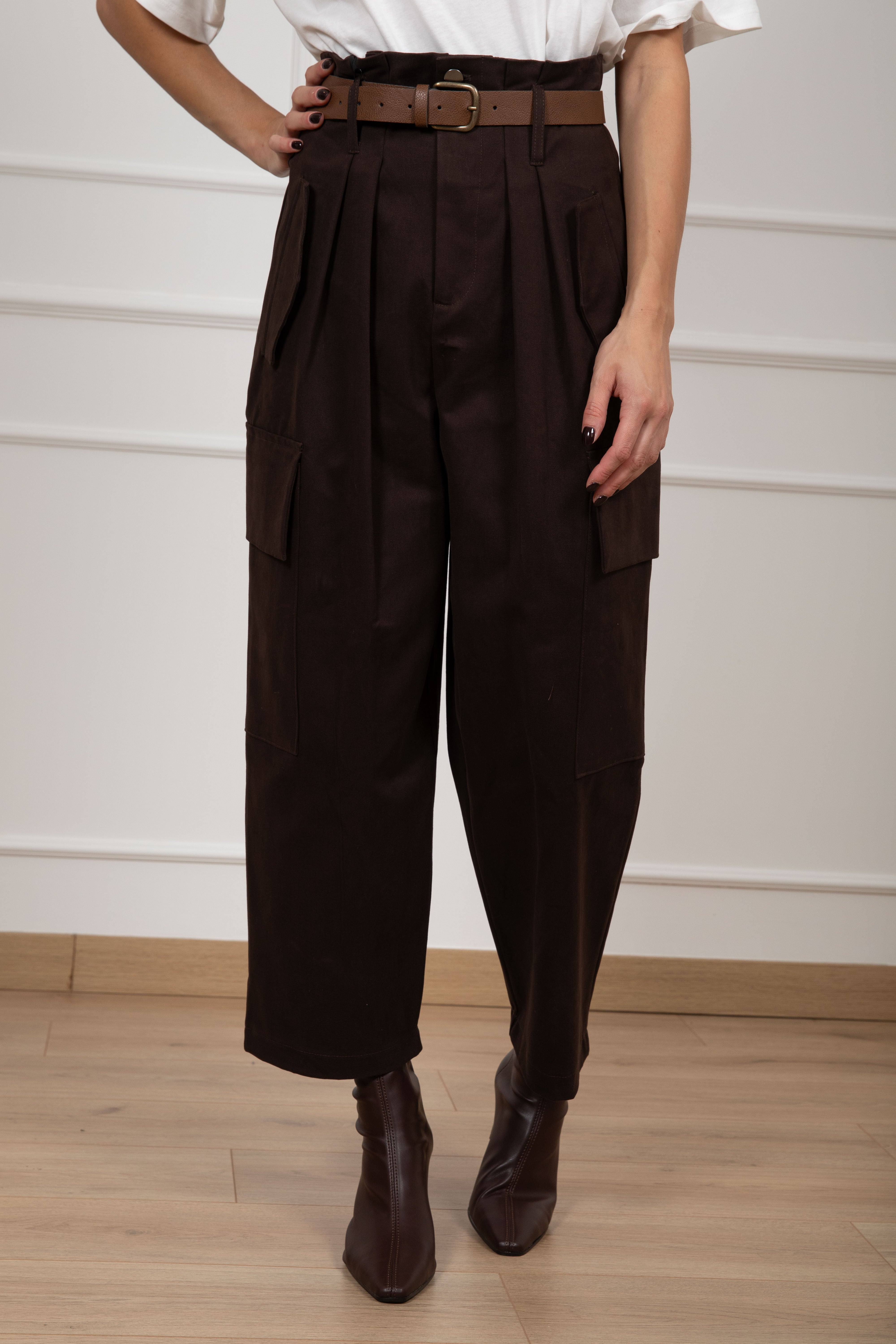 Pantalone cargo con pinces ViCOLO