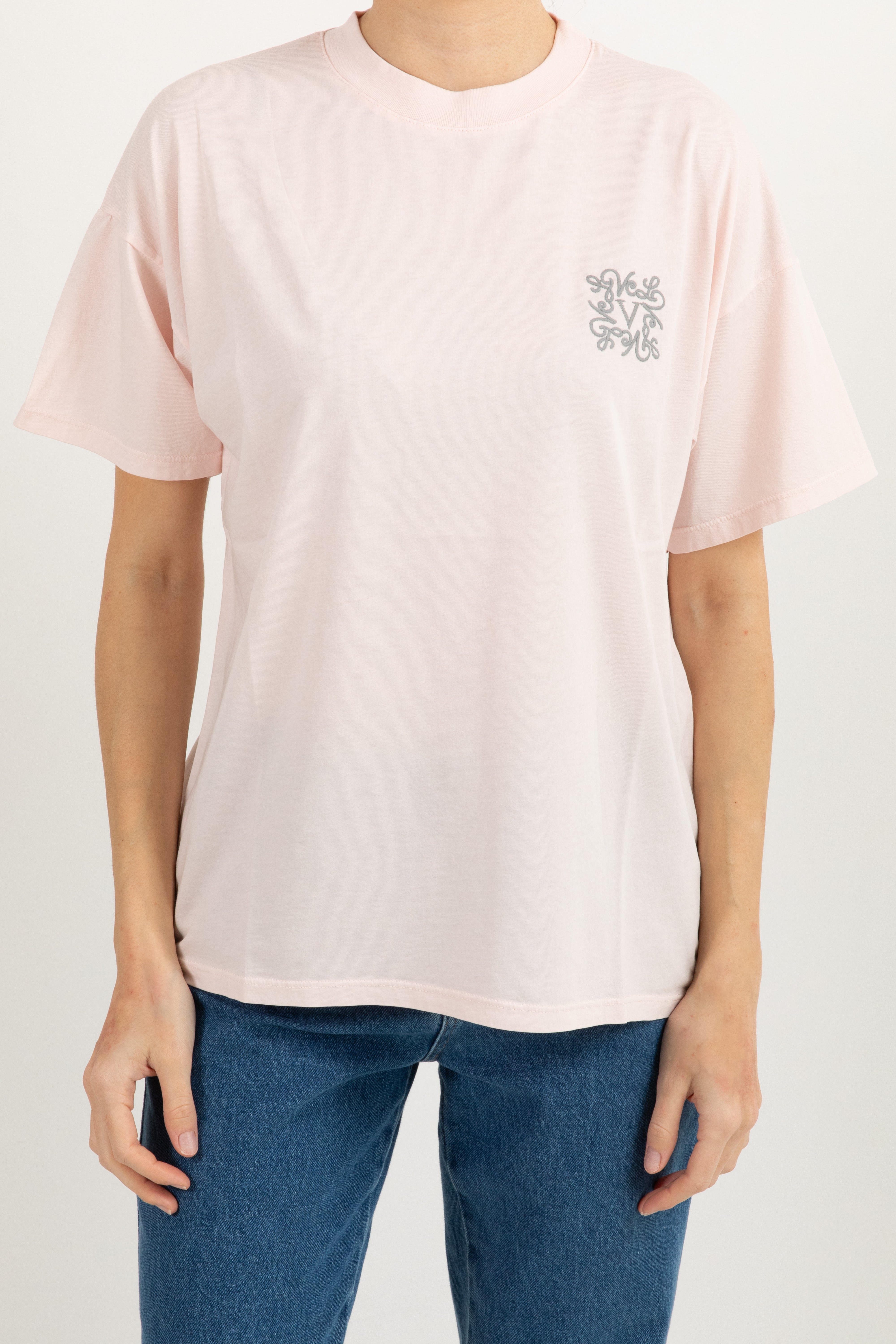 T-shirt over-size mini-monogram ricamato ViCOLO