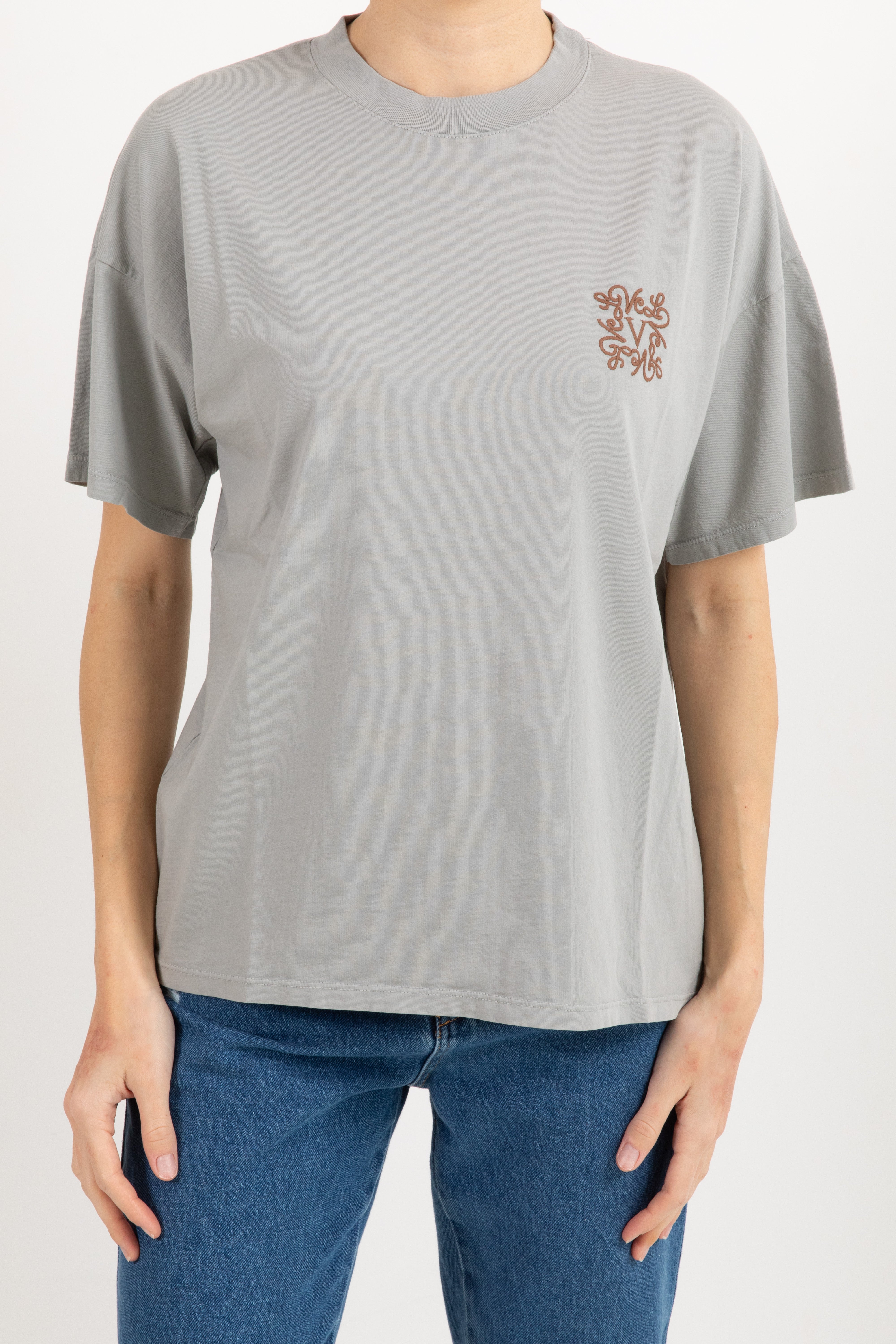 T-shirt over-size mini-monogram ricamato ViCOLO