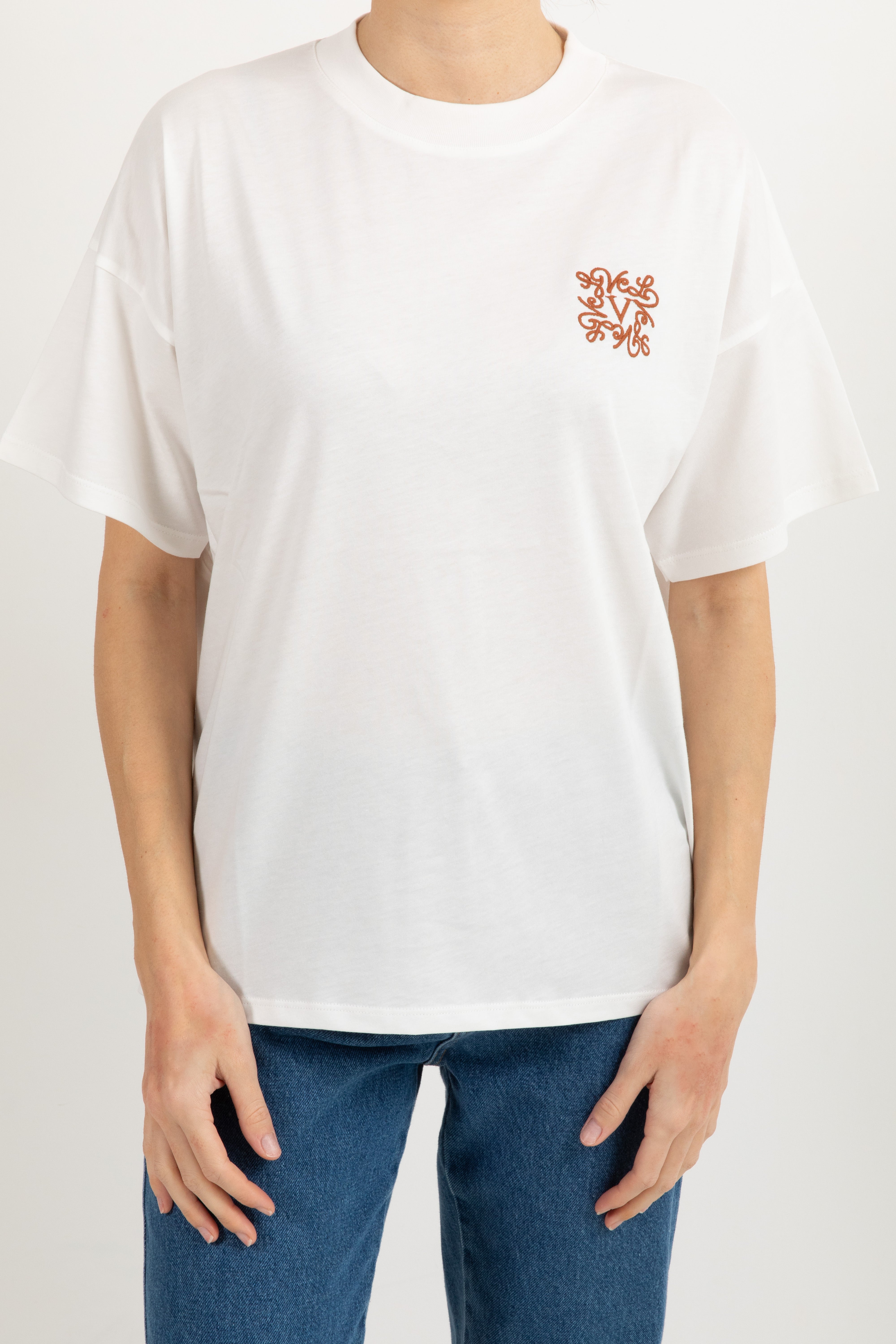 T-shirt over-size mini-monogram ricamato ViCOLO