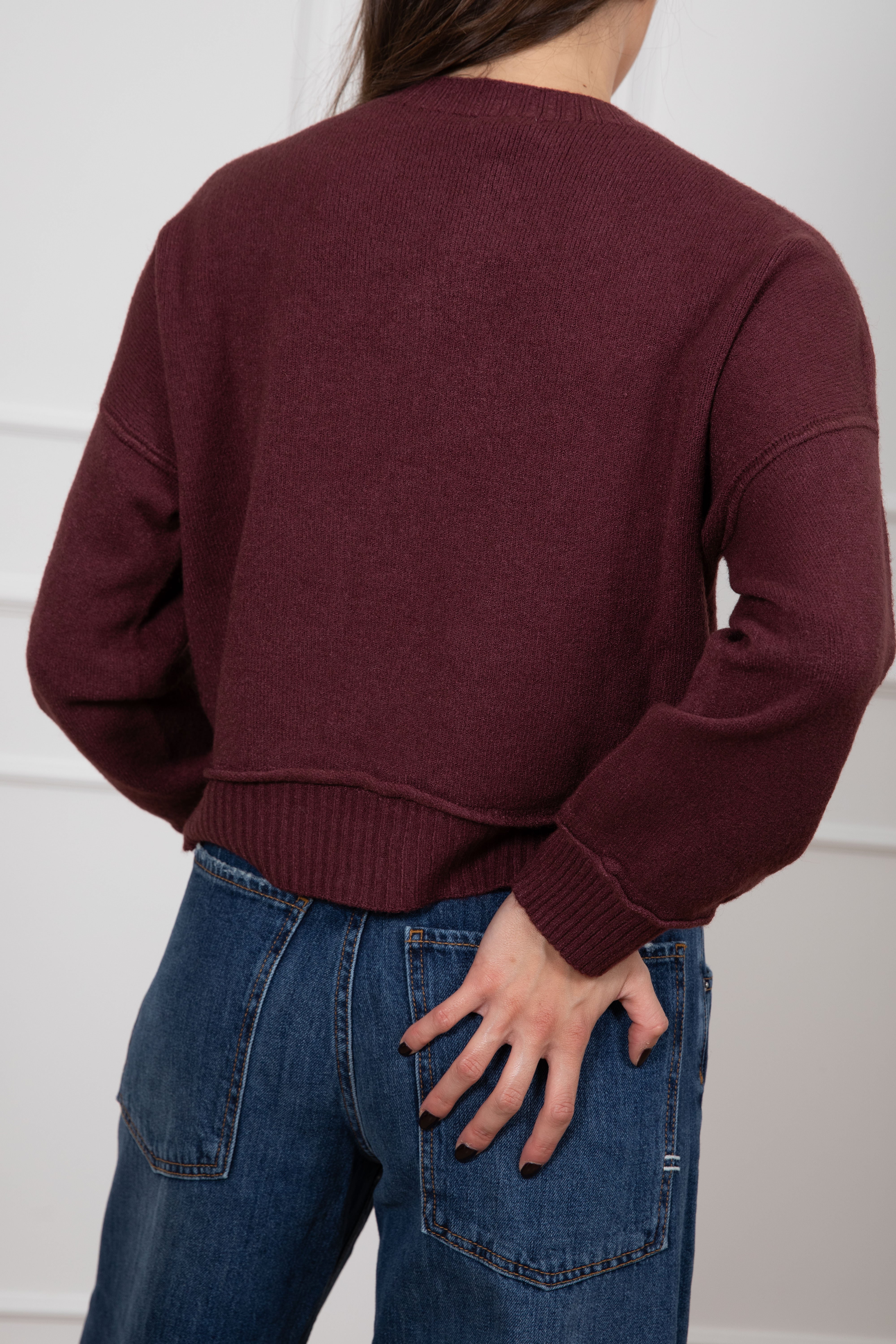 Pull con bordi a costine Susy Mix