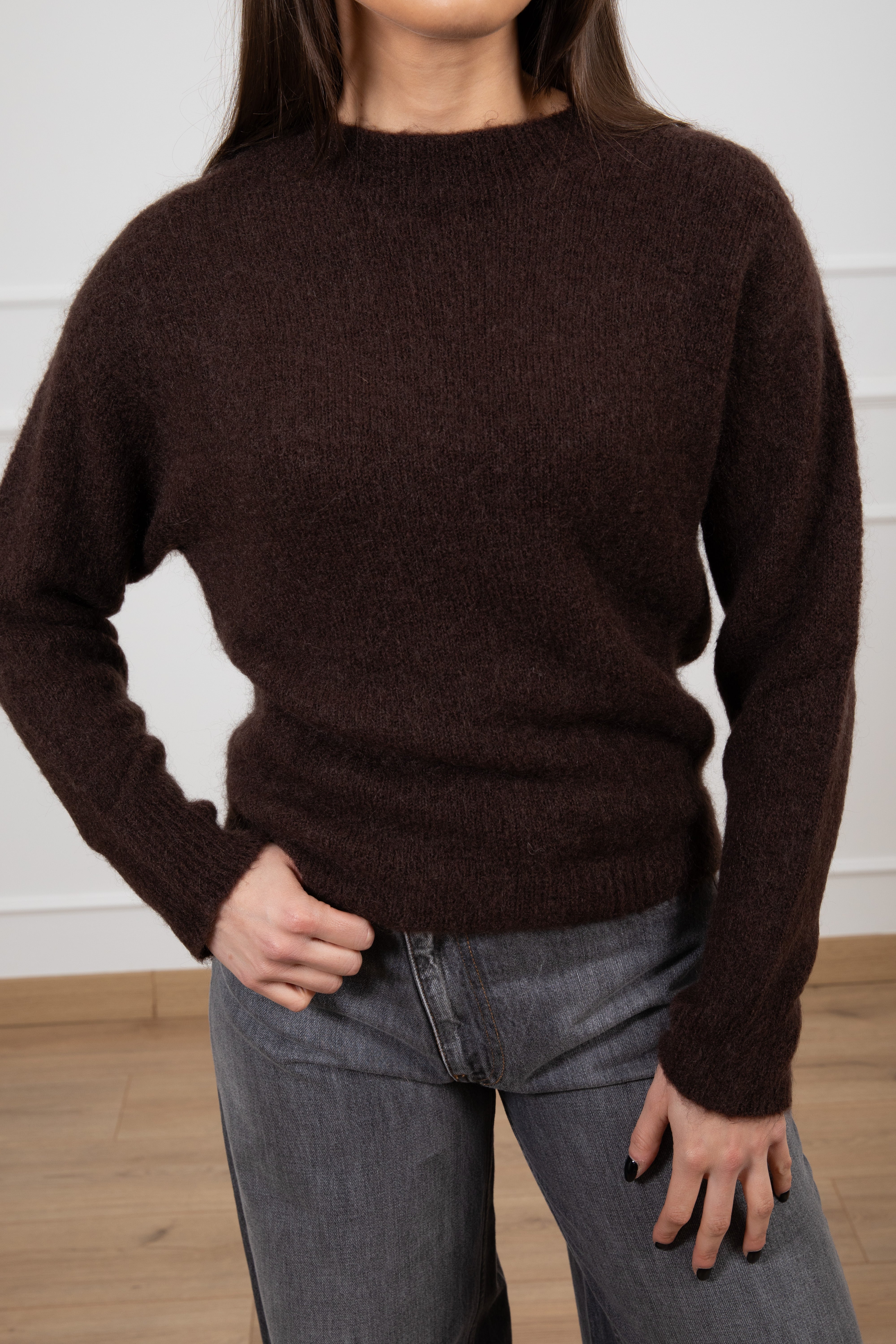 Pull girocollo in lana Dixie