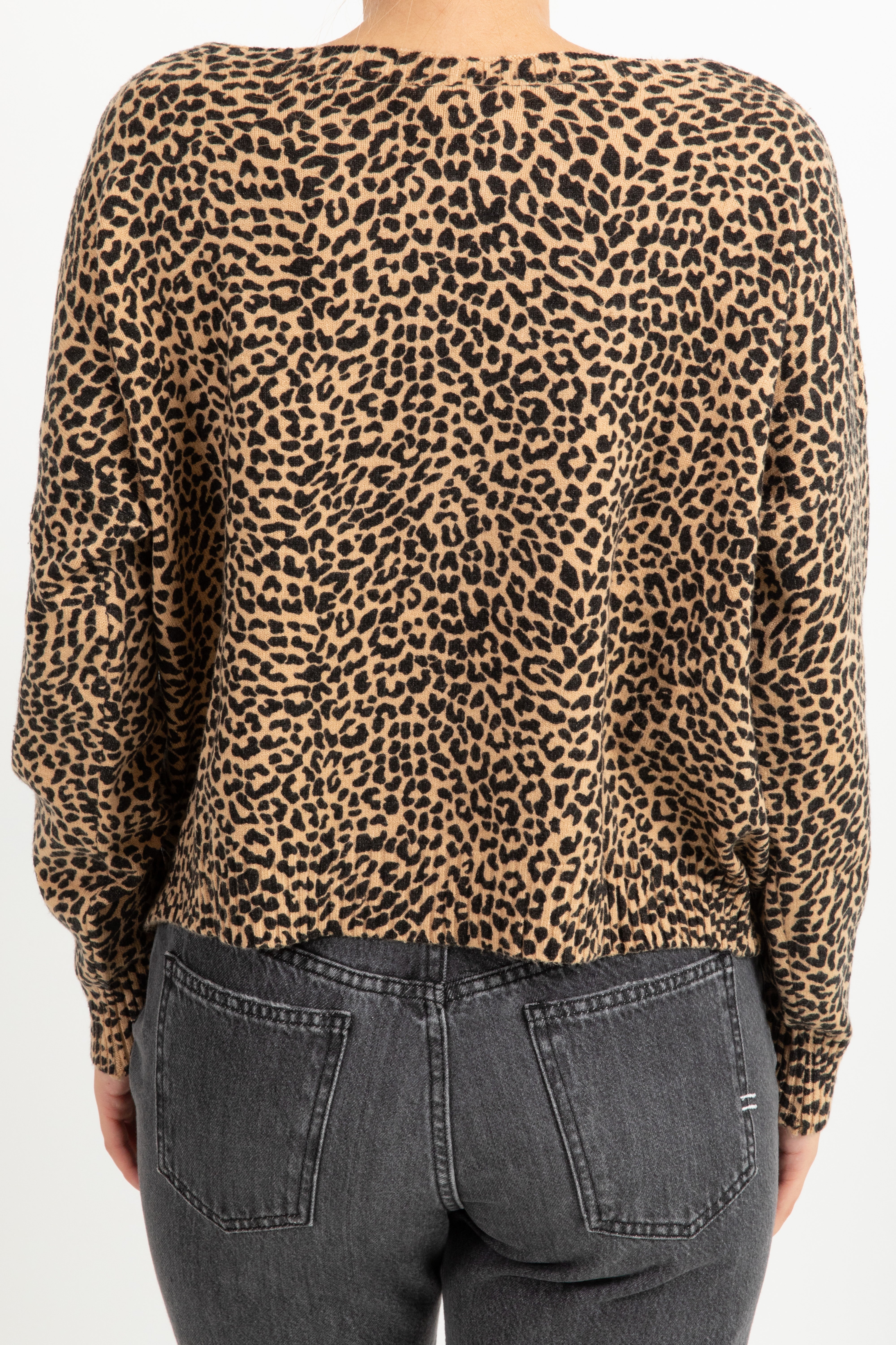 Maglia scollo a barchetta animalier Susy Mix