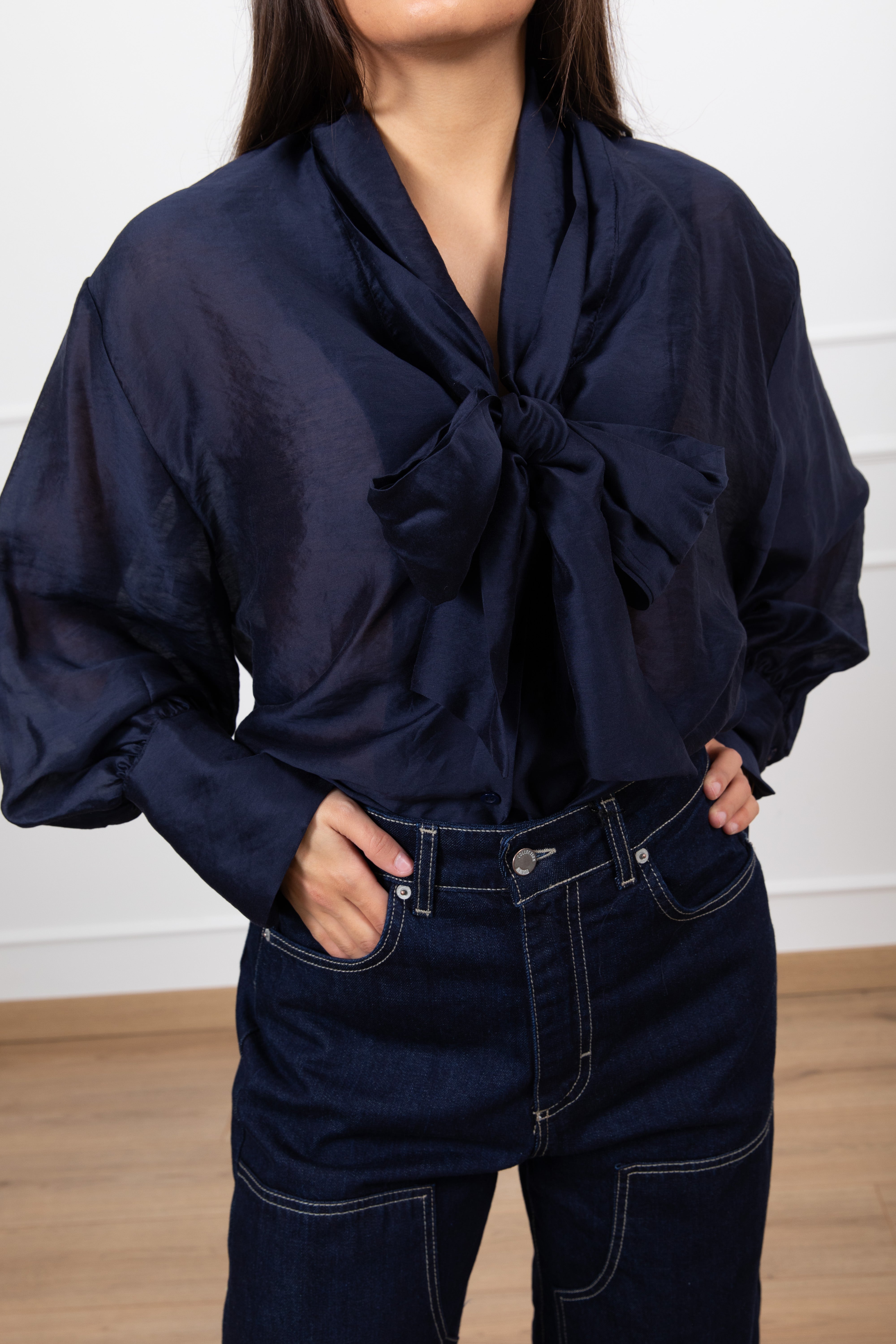 Blusa con maxi fiocco Tensione IN