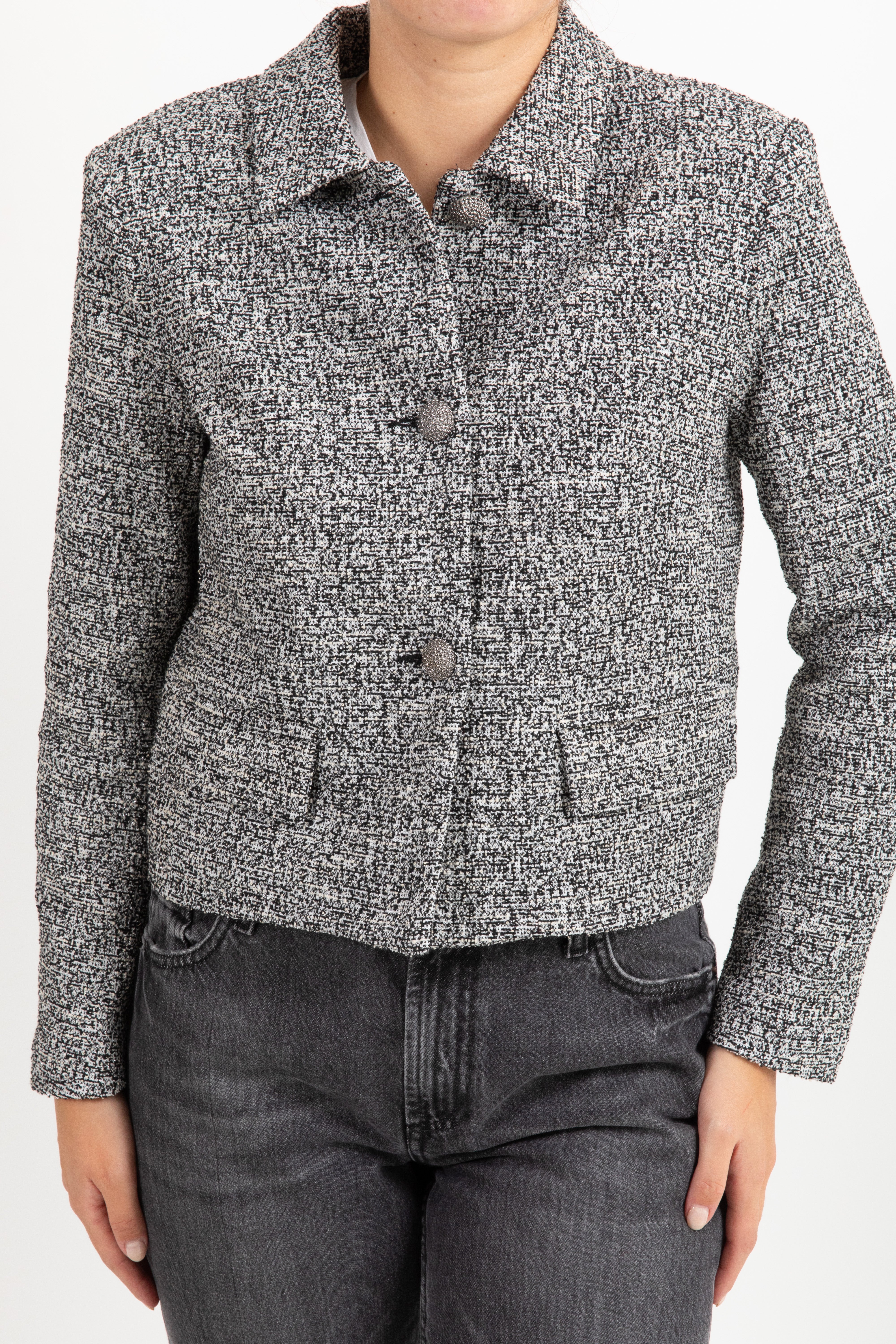 Giacca tweed cropped sale e pepe Susy Mix