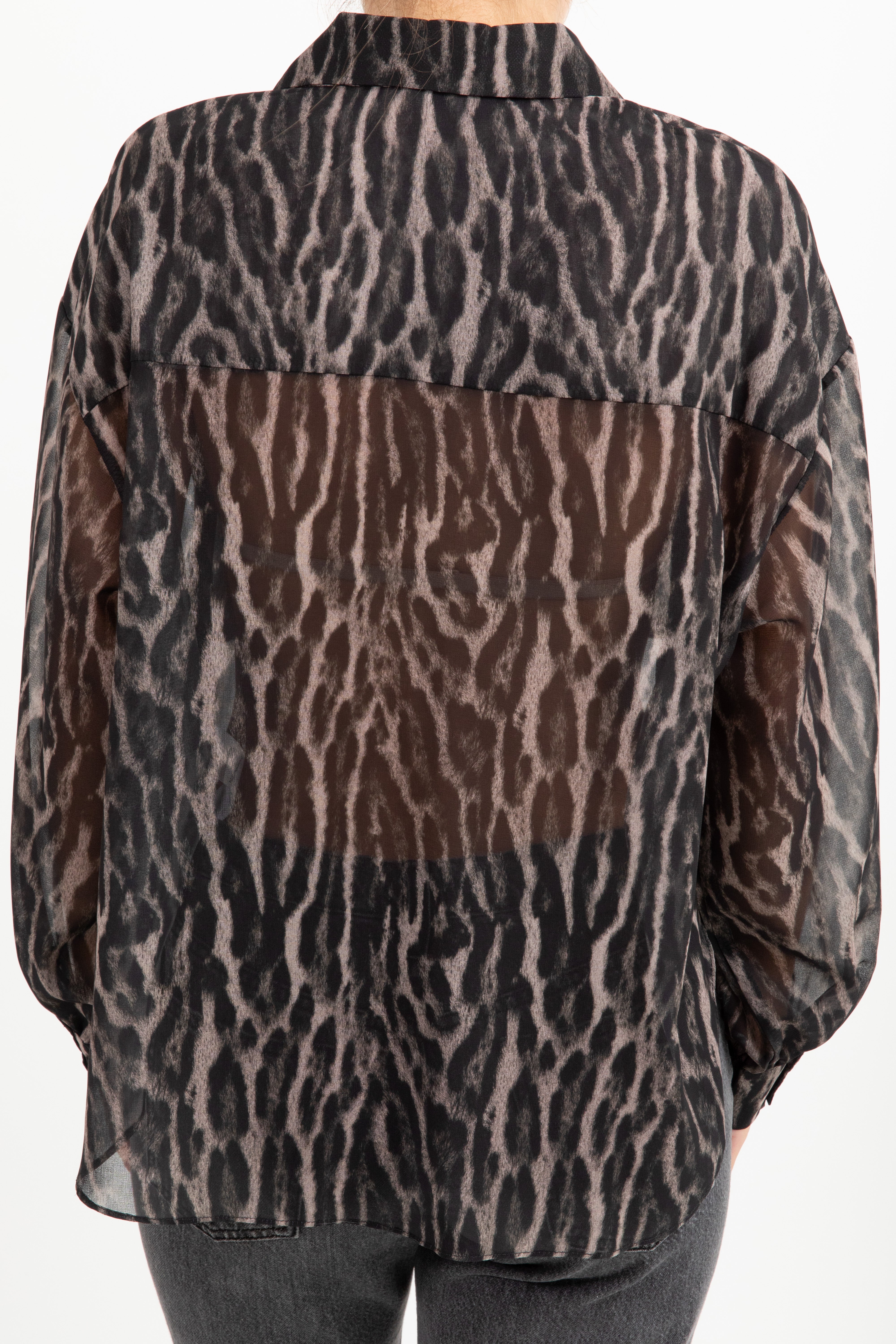 Camicia animalier in chiffon Susy Mix