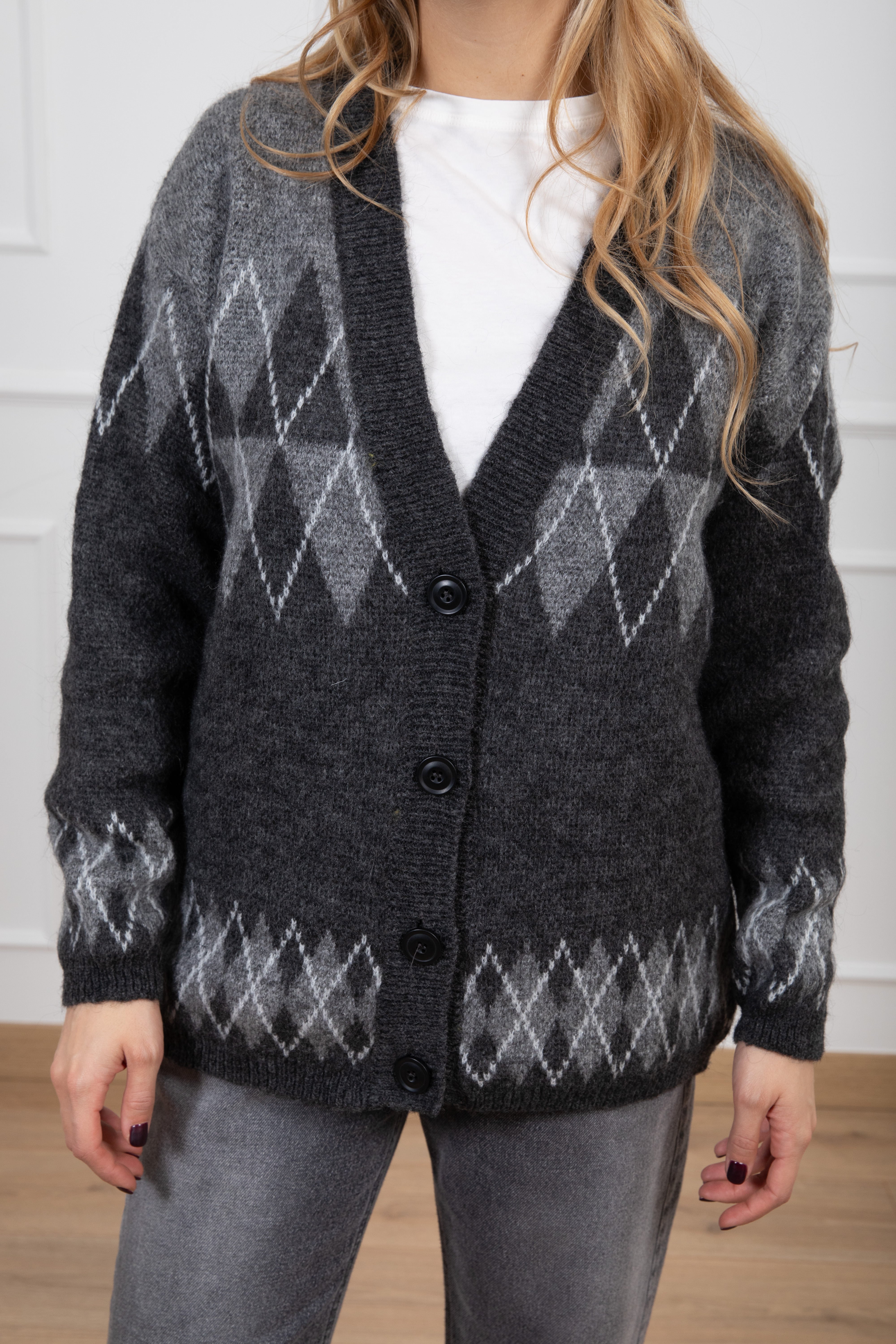 Cardigan motivo rombo Susy Mix