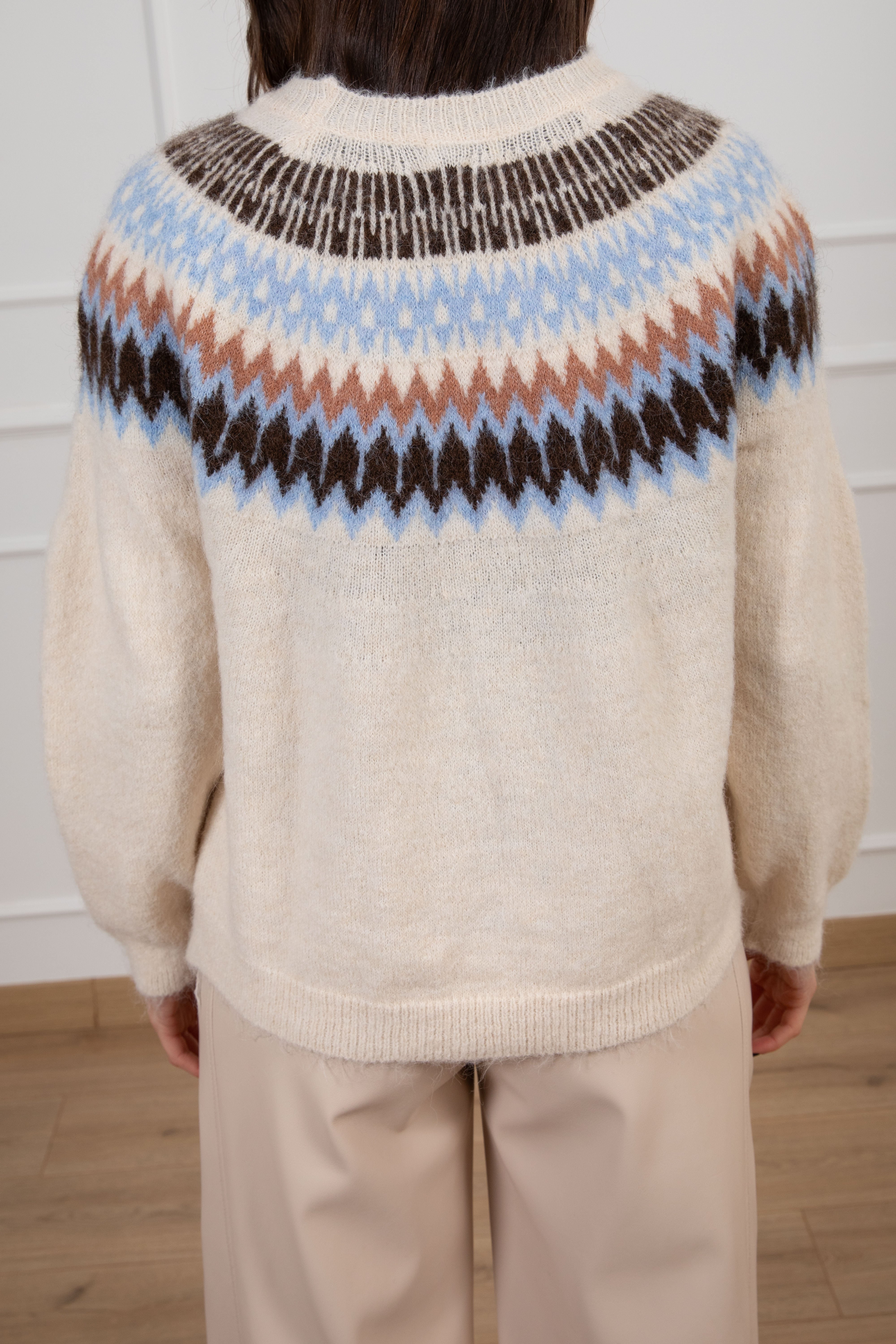 Pull motivo jacquard Susy Mix