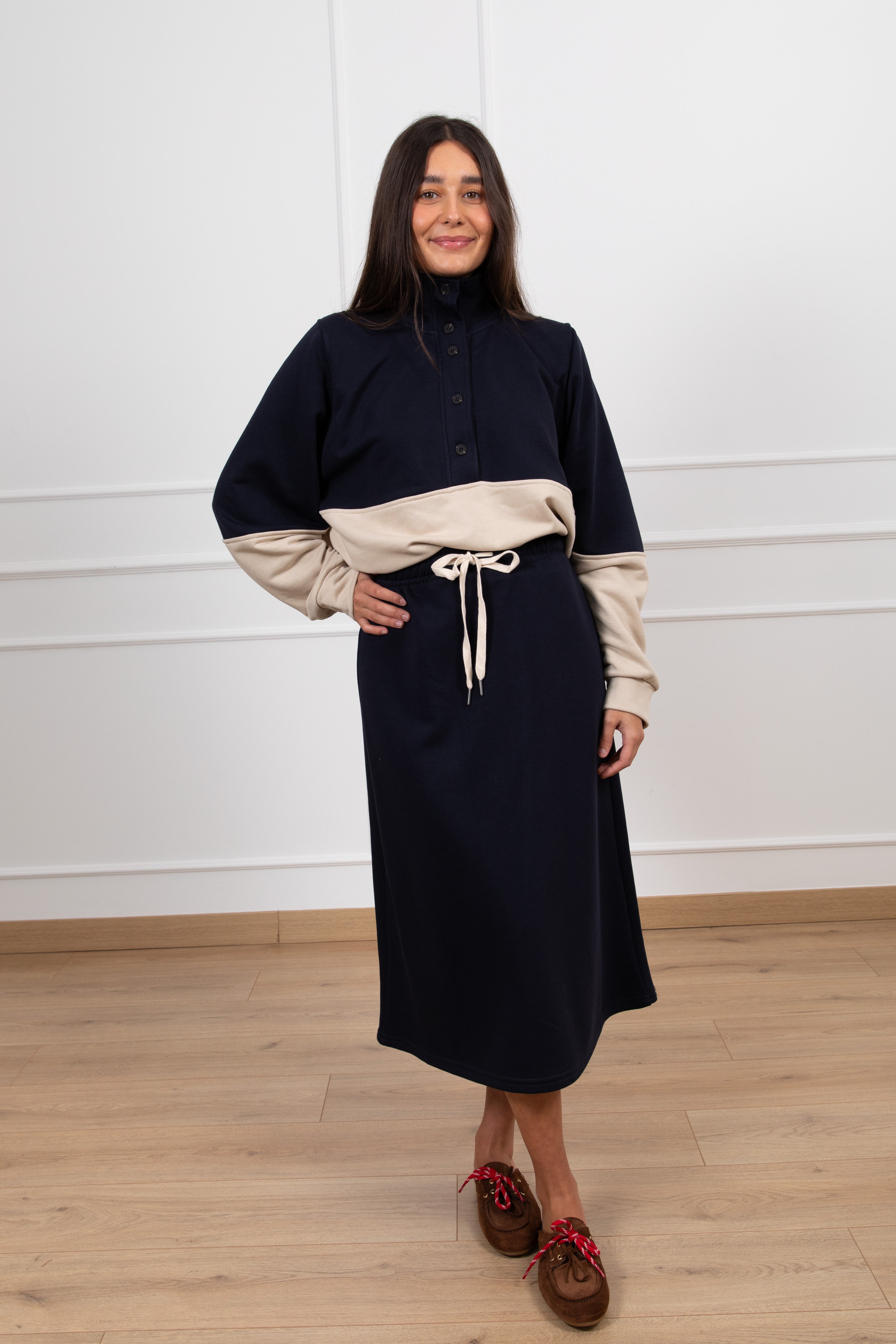 Gonna in felpa con coulisse Tensione IN