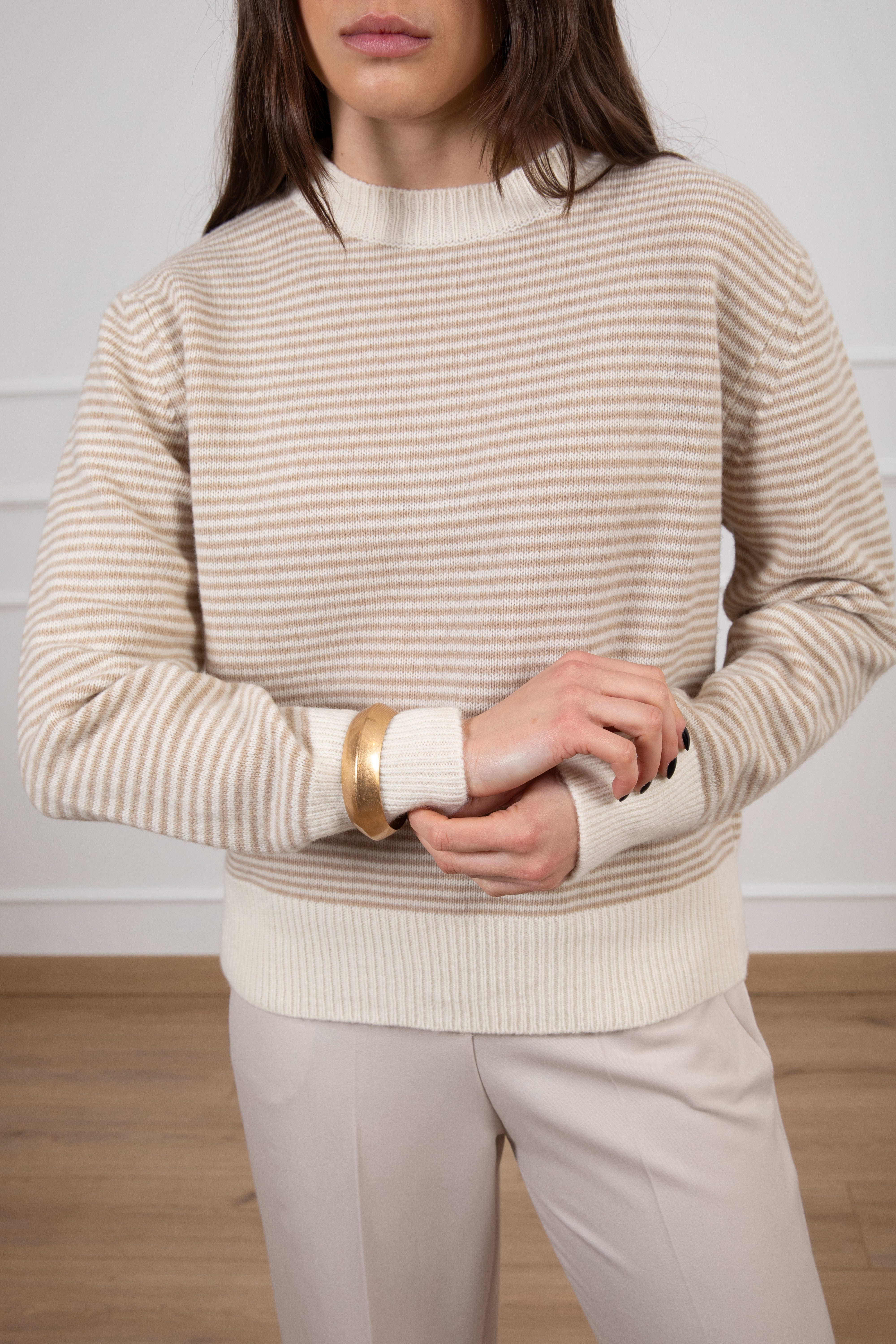 Pull righe sottili 100% lana Susy Mix