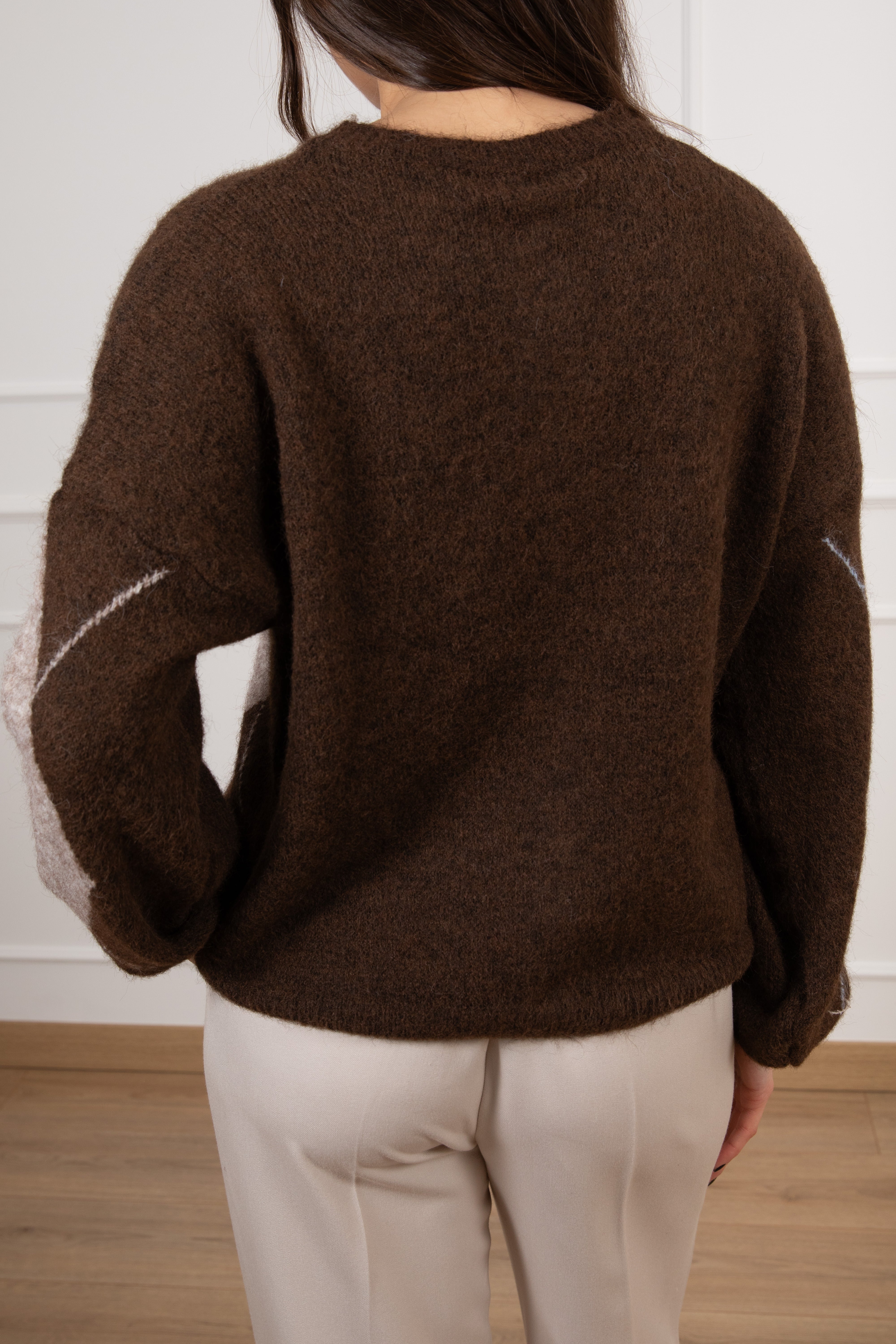 Cardigan in lana motivo rombi Susy Mix