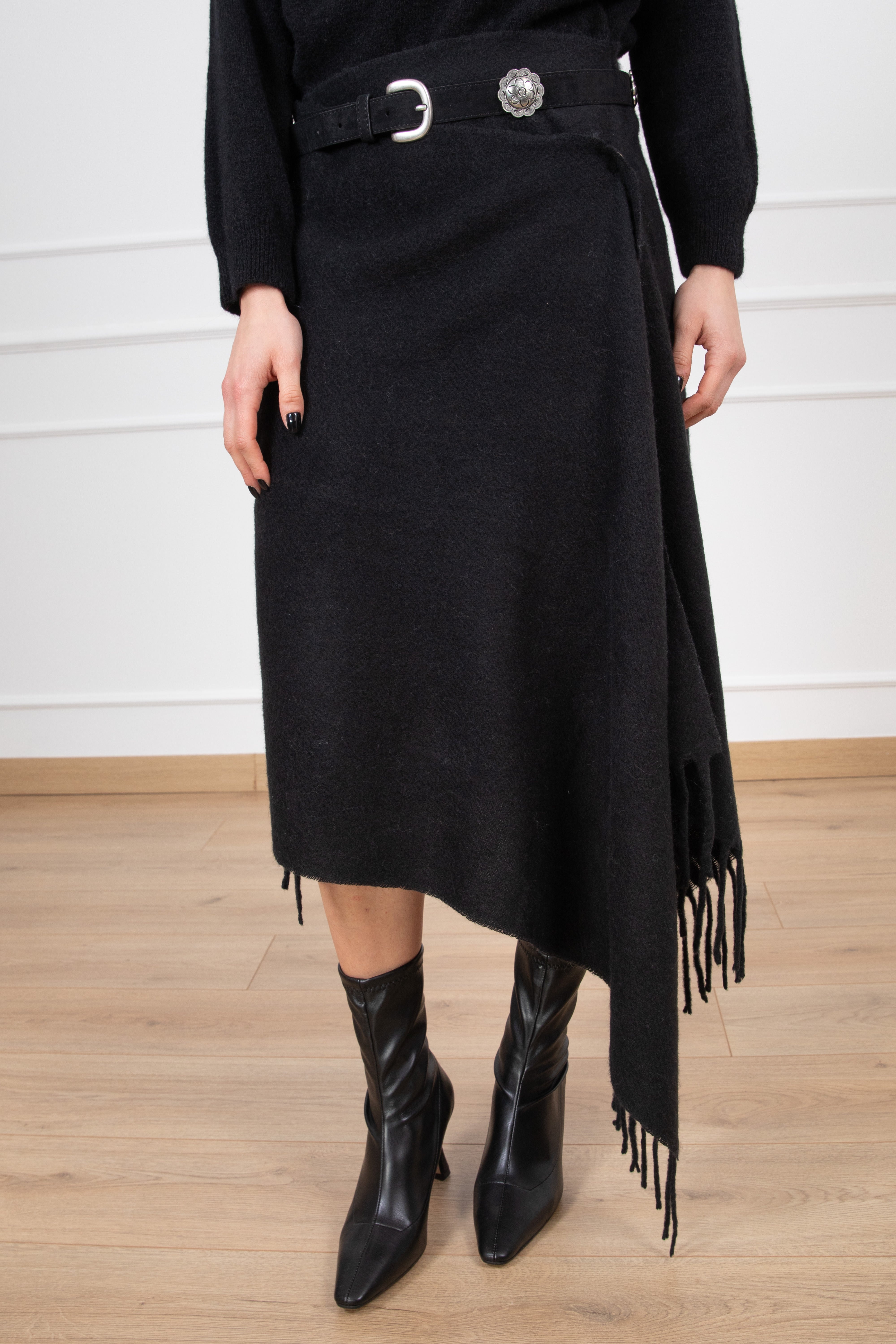 Gonna-sciarpa in maglia Tensione IN