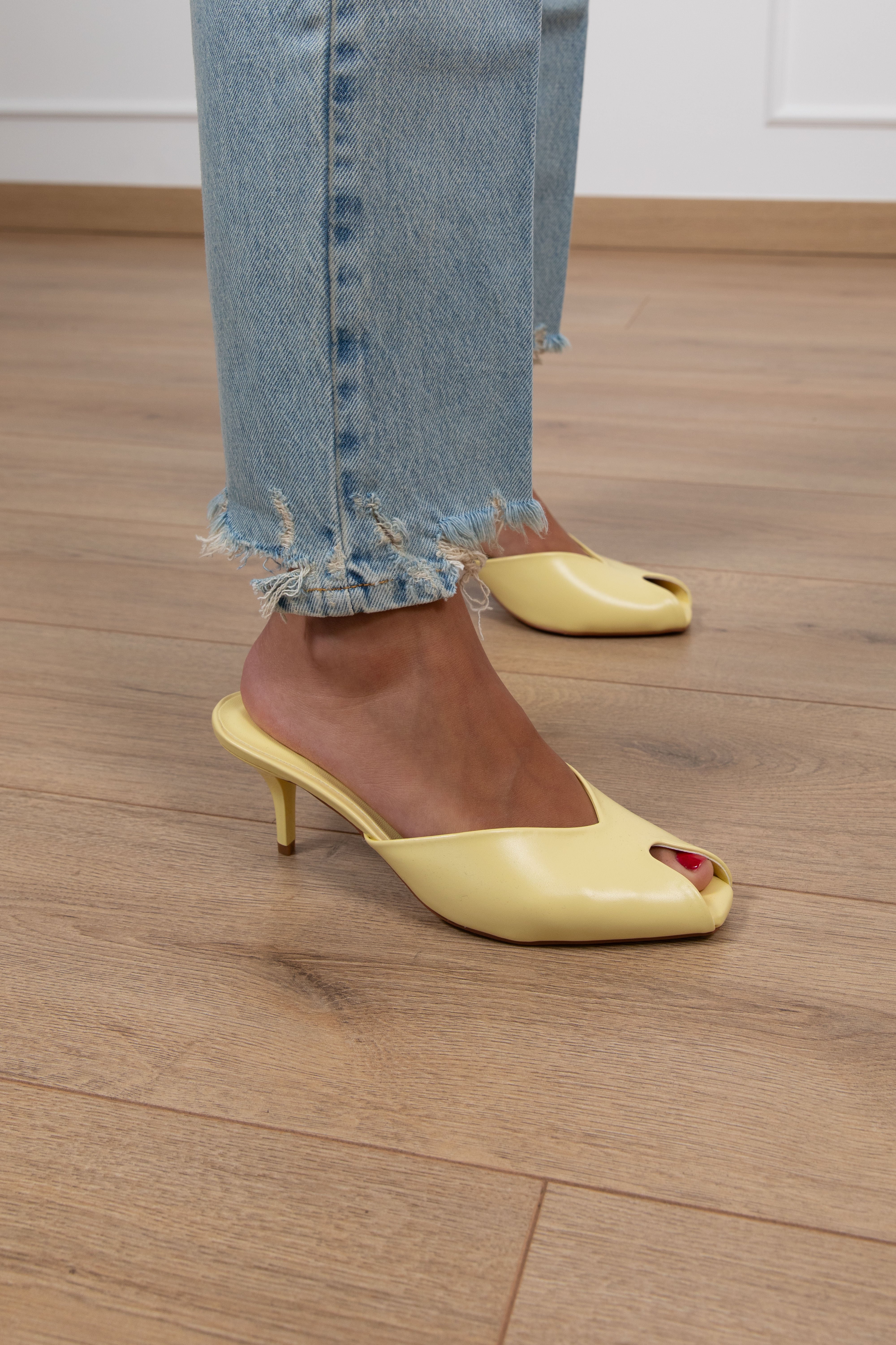 Sabot spuntata in eco-pelle con tacco Susy Mix