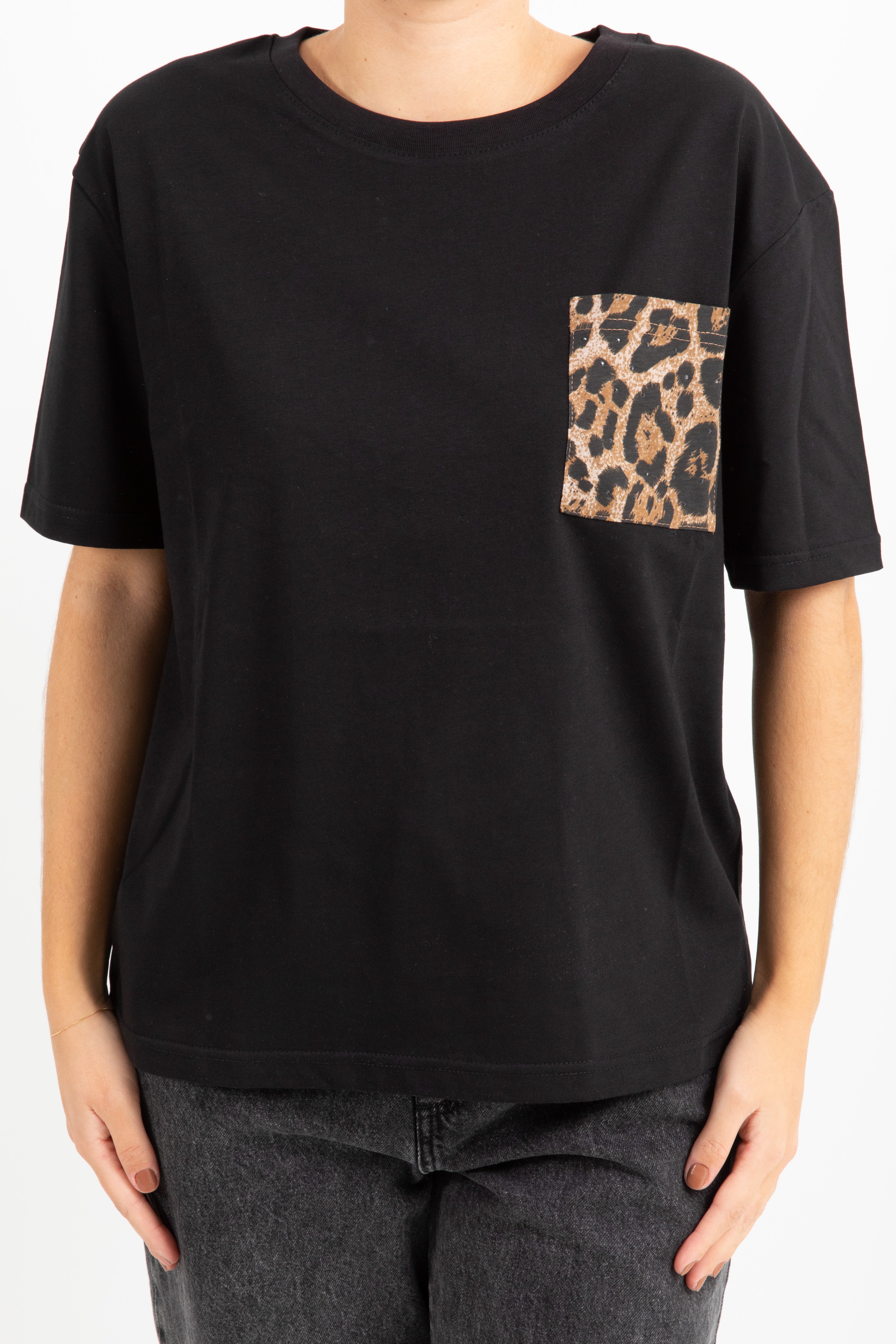 T-shirt tasca animalier Susy Mix