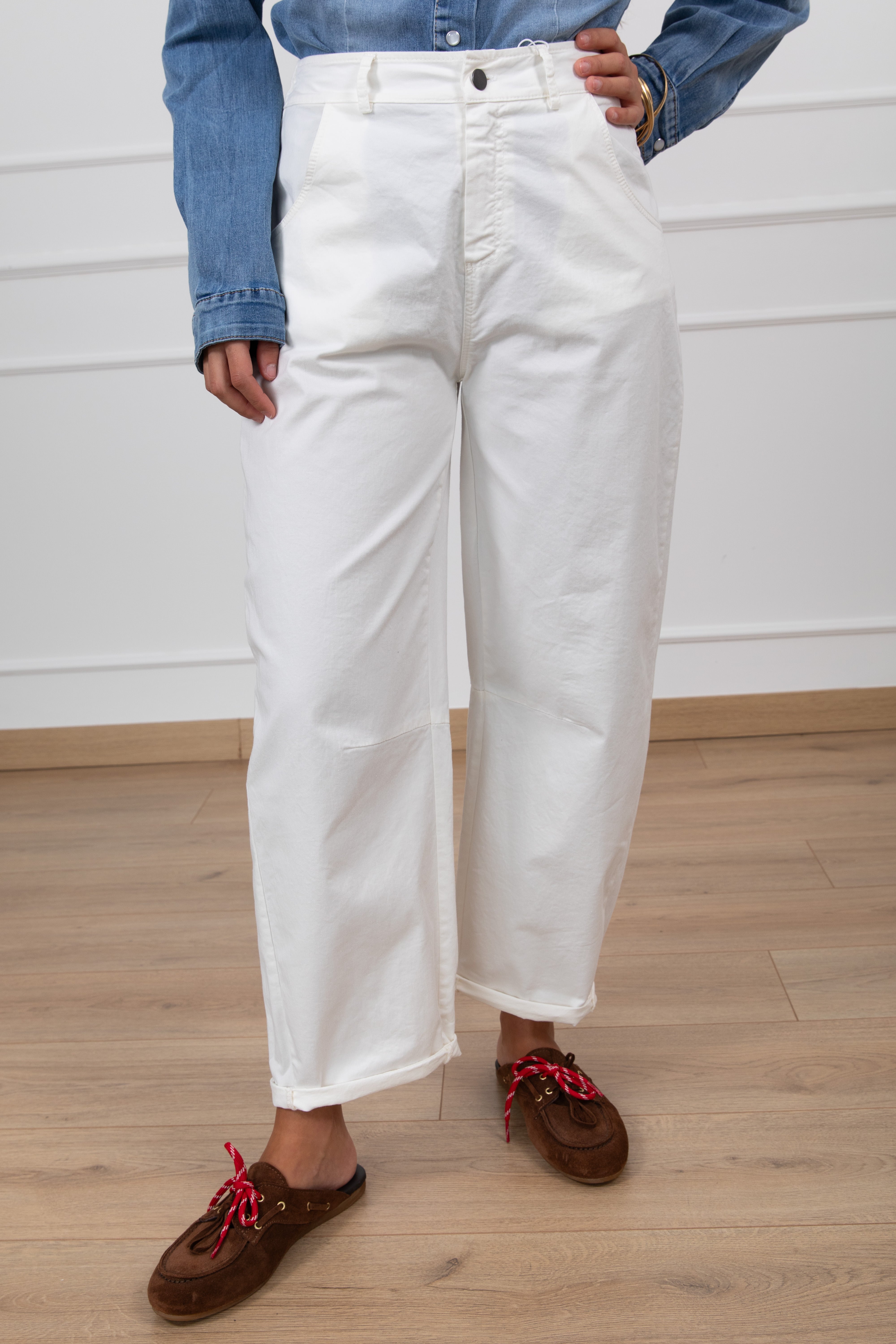 Pantalone carrot-fit in cotone Motel