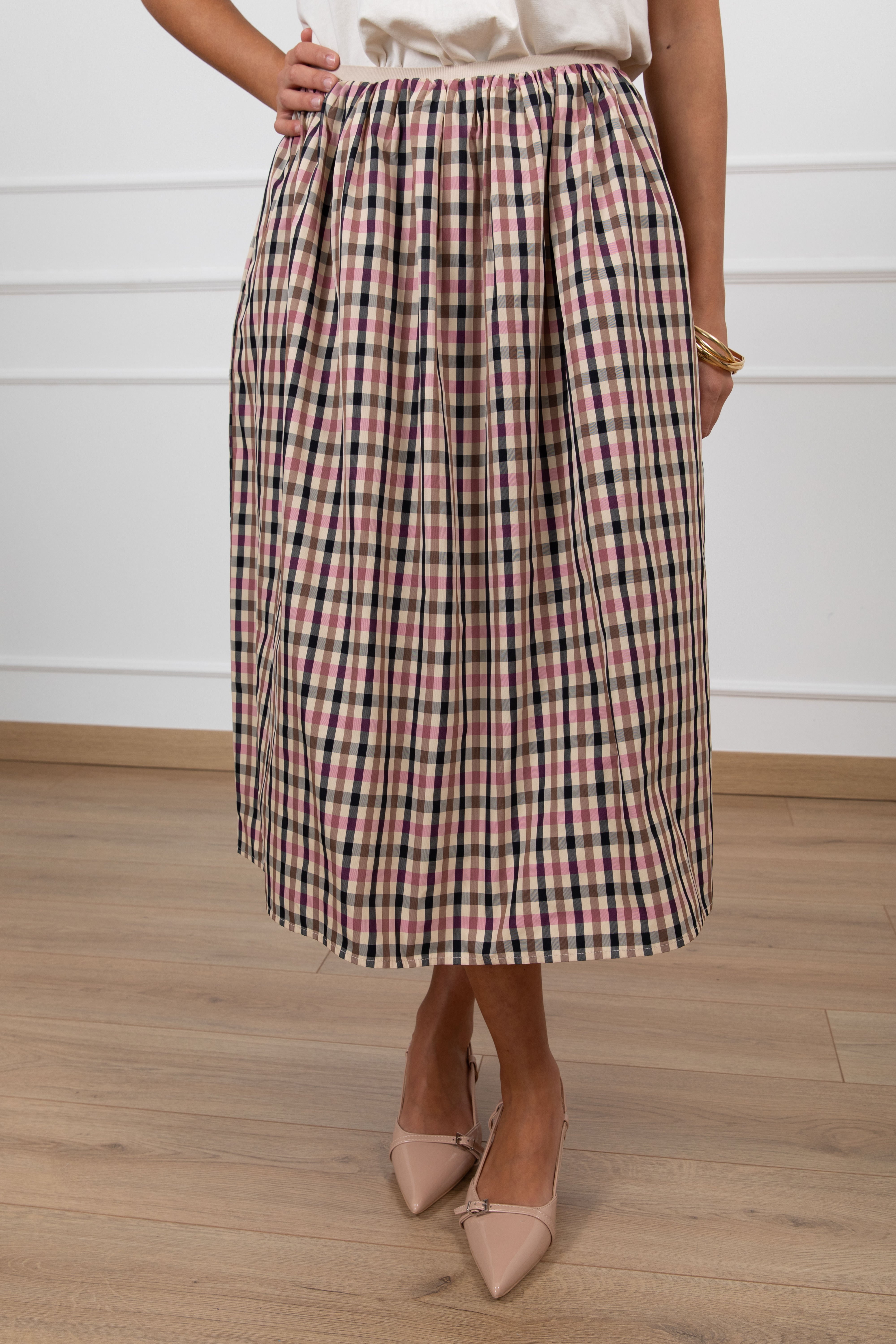 Gonna midi micro-check Dixie